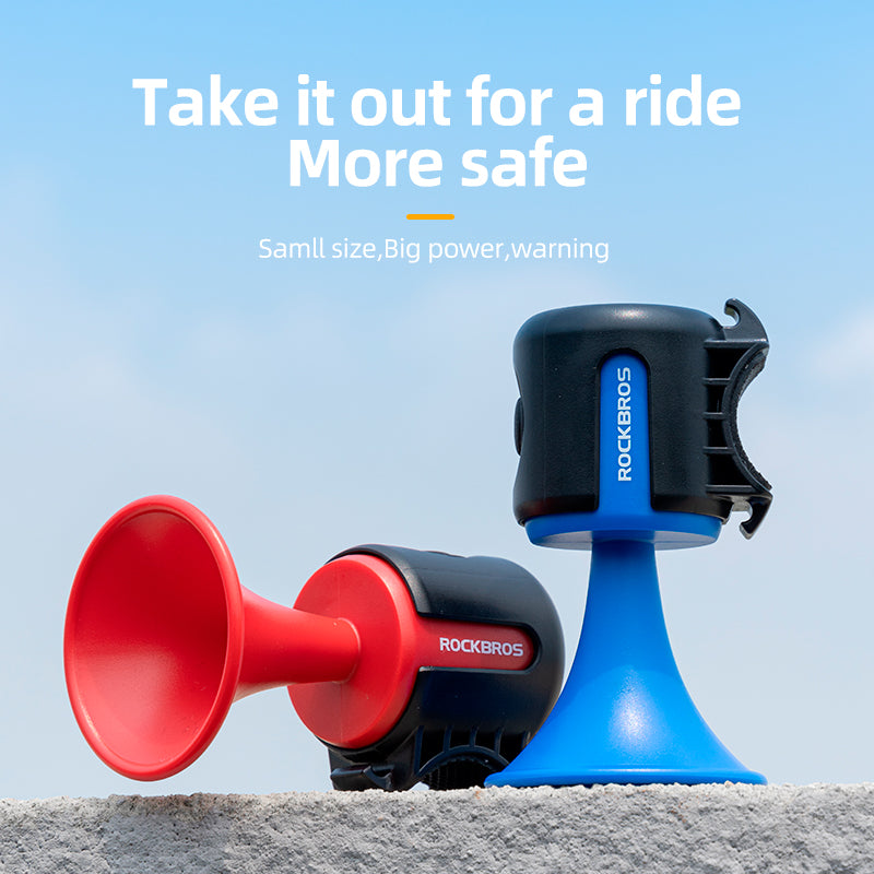 ROCKBROS Bicycle Bike Electronic Horn 100dB Cycling Bell Alarm Ring Waterproof