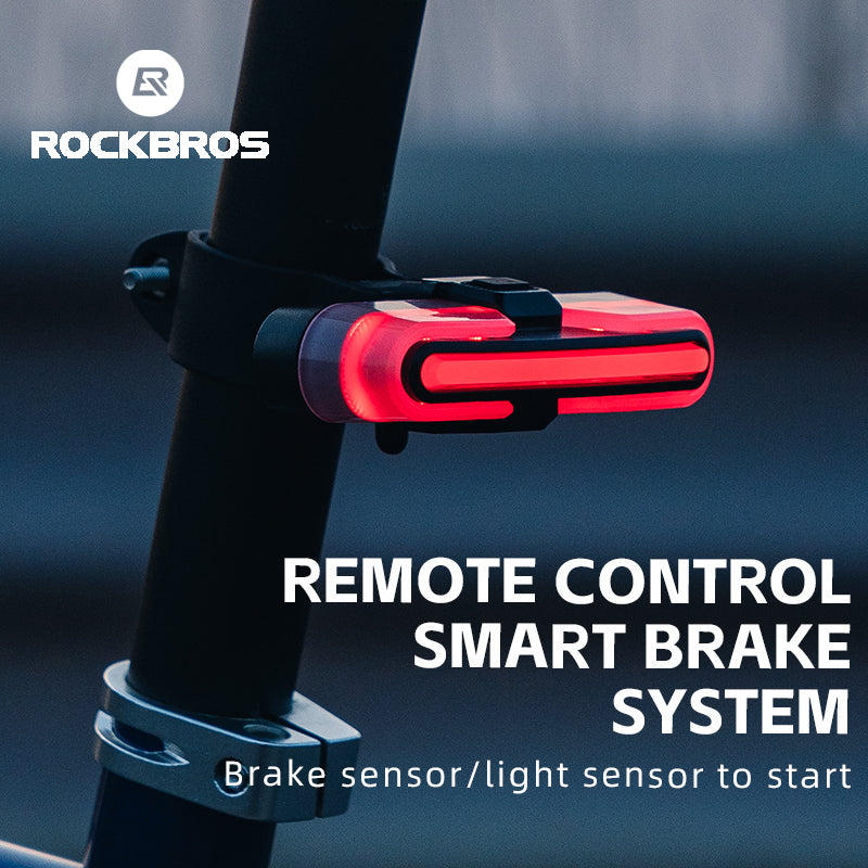 ROCKBROS REX01 Bike Bicycle Tail Light with Turn Signals Remote Control