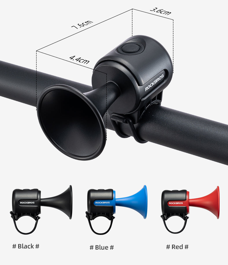 ROCKBROS Bicycle Bike Electronic Horn 100dB Cycling Bell Alarm Ring Waterproof