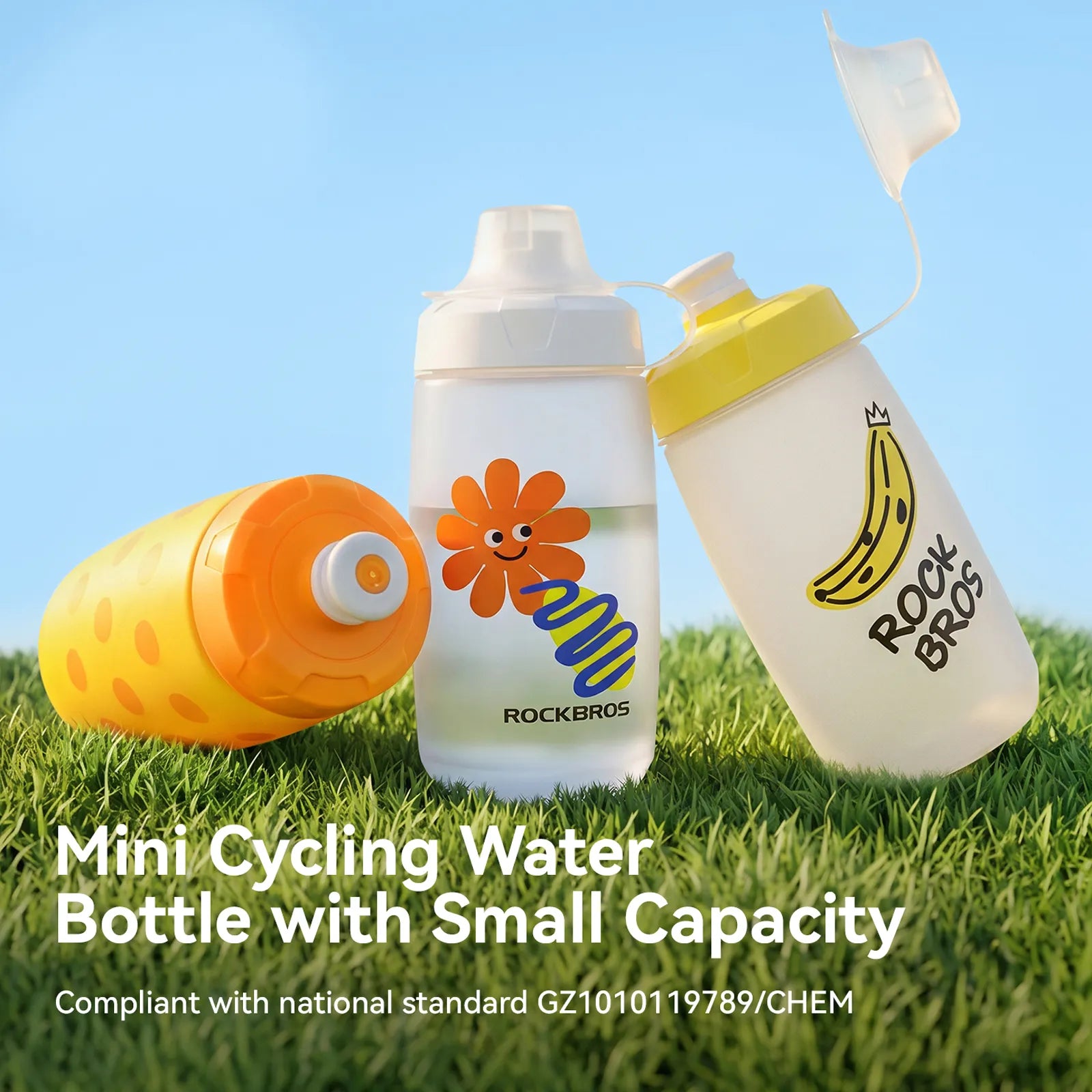 ROCKBROS Kids Bike Water Bottle Available in Multiple Colours.
#options_Vibrant Orange Cloud