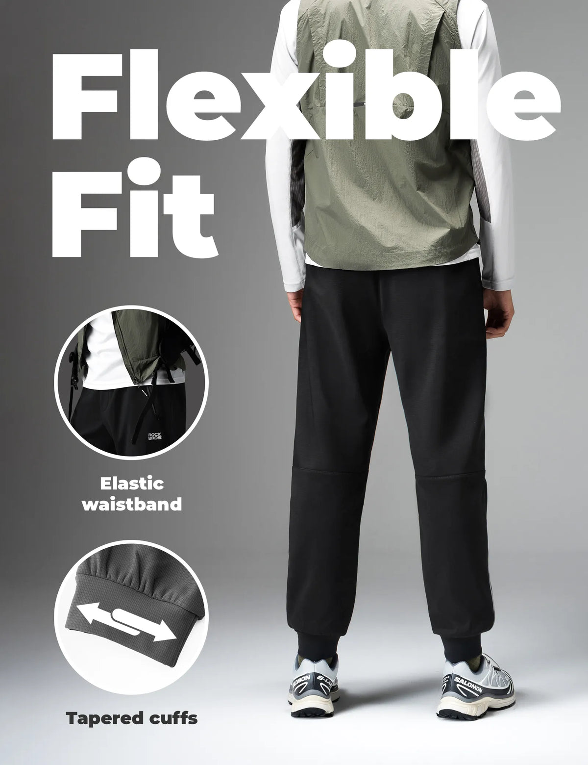 Men's Cycling Pants with Waterproof Zipper Pockets