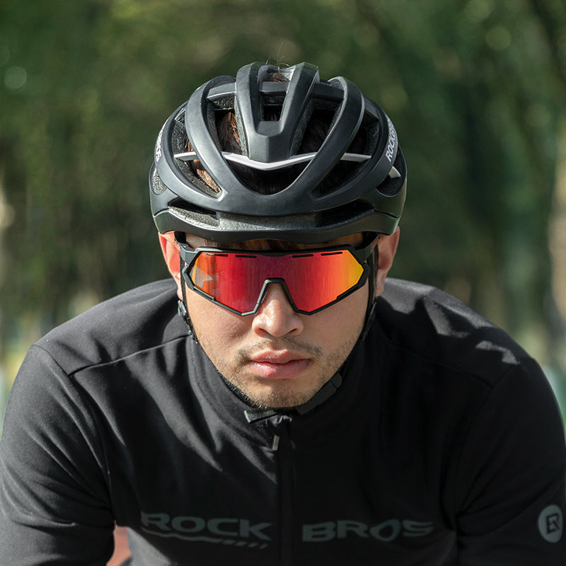 ROCKBROS Bicycle Cycling Sunglasses Polarized 2 Lens Interchangeable
