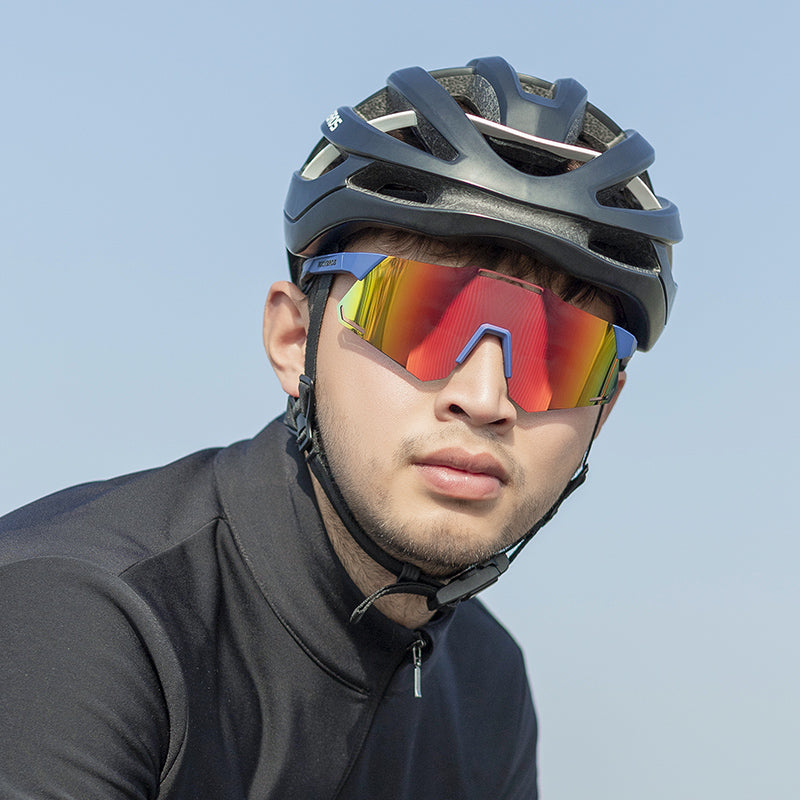 ROCKBROS Bicycle Glasses UV400 Sunglasses Cycling Polarized Eyewear Clear Lens