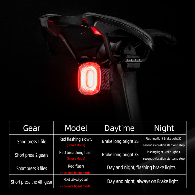 ROCKBROS Cycling Rear Light Q2S/Q2 with 5 Modes