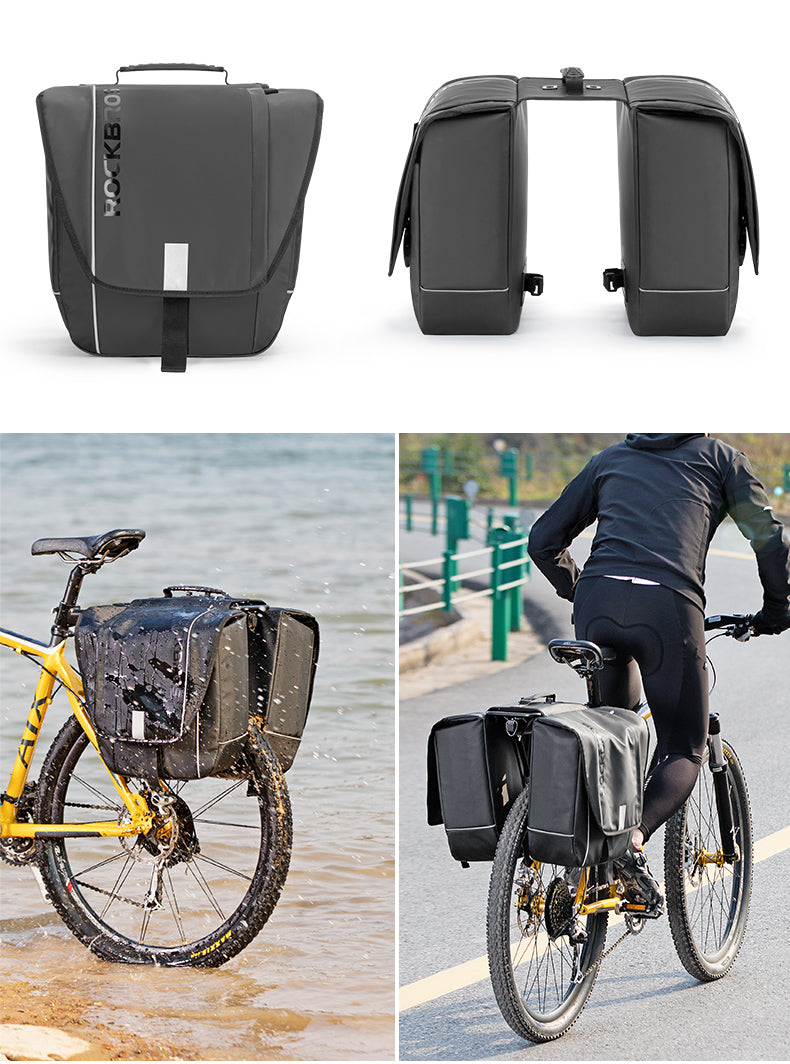 ROCKBROS Super Bicycle Pannier Bags in Black