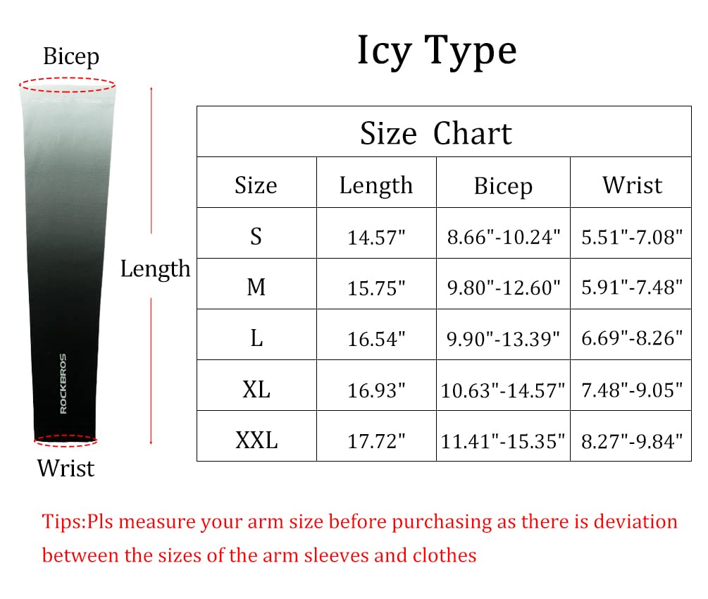 ROCKBROS UPF50+ cooling arm sleeves for cycling and running
#color_Black1