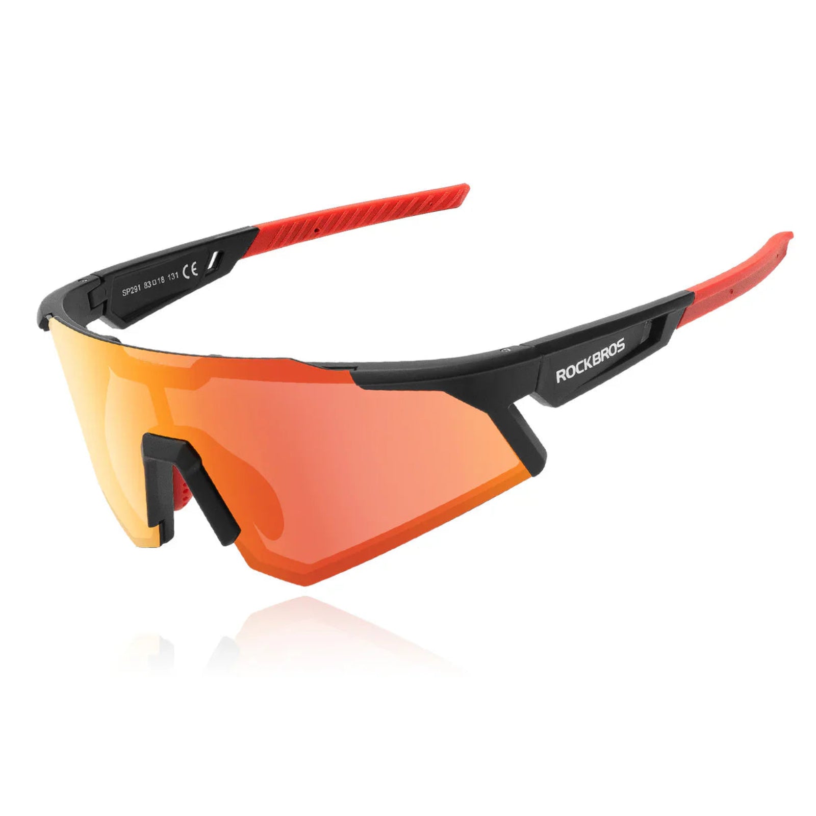 Polarised Cycling Sunglasses outdoor Sport UV400 #Color_Red