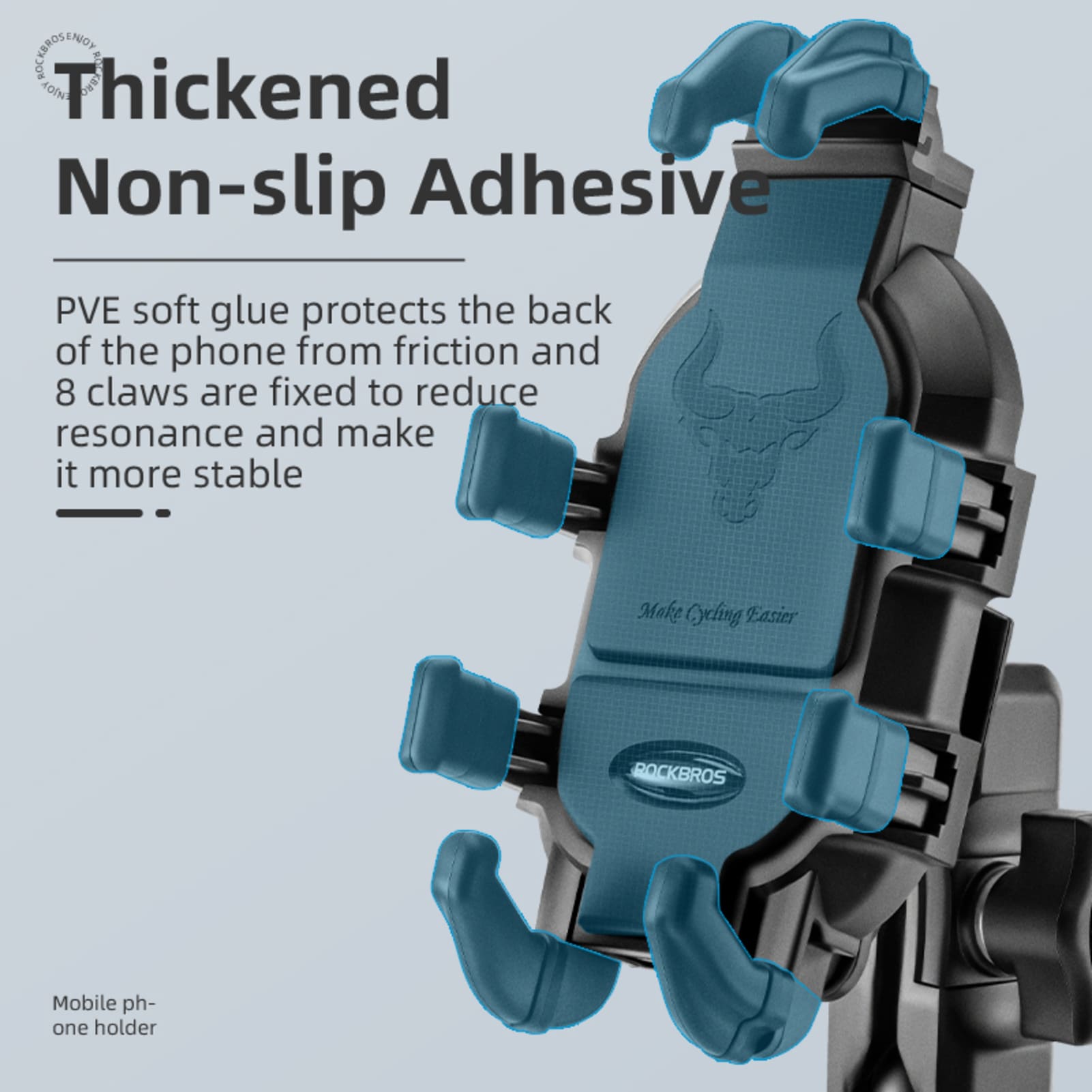 ROCKBROS 360° Adjustable Bike Phone Mount – Secure & Versatile Cycling Companion