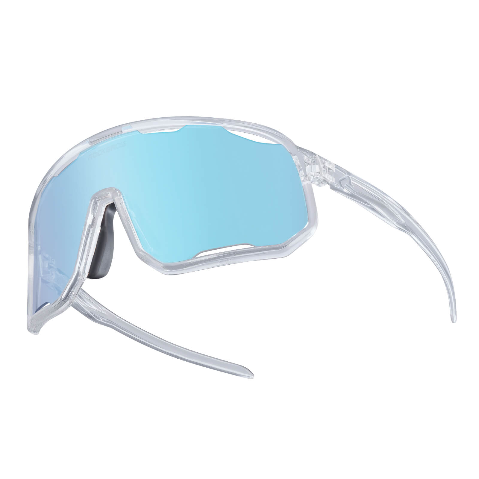 ROCKBROS photochromic sunglasses, UV400 protection, transparent cycling glasses, windproof, TR90 frame, ideal for outdoor sports
#Color_baby-blue