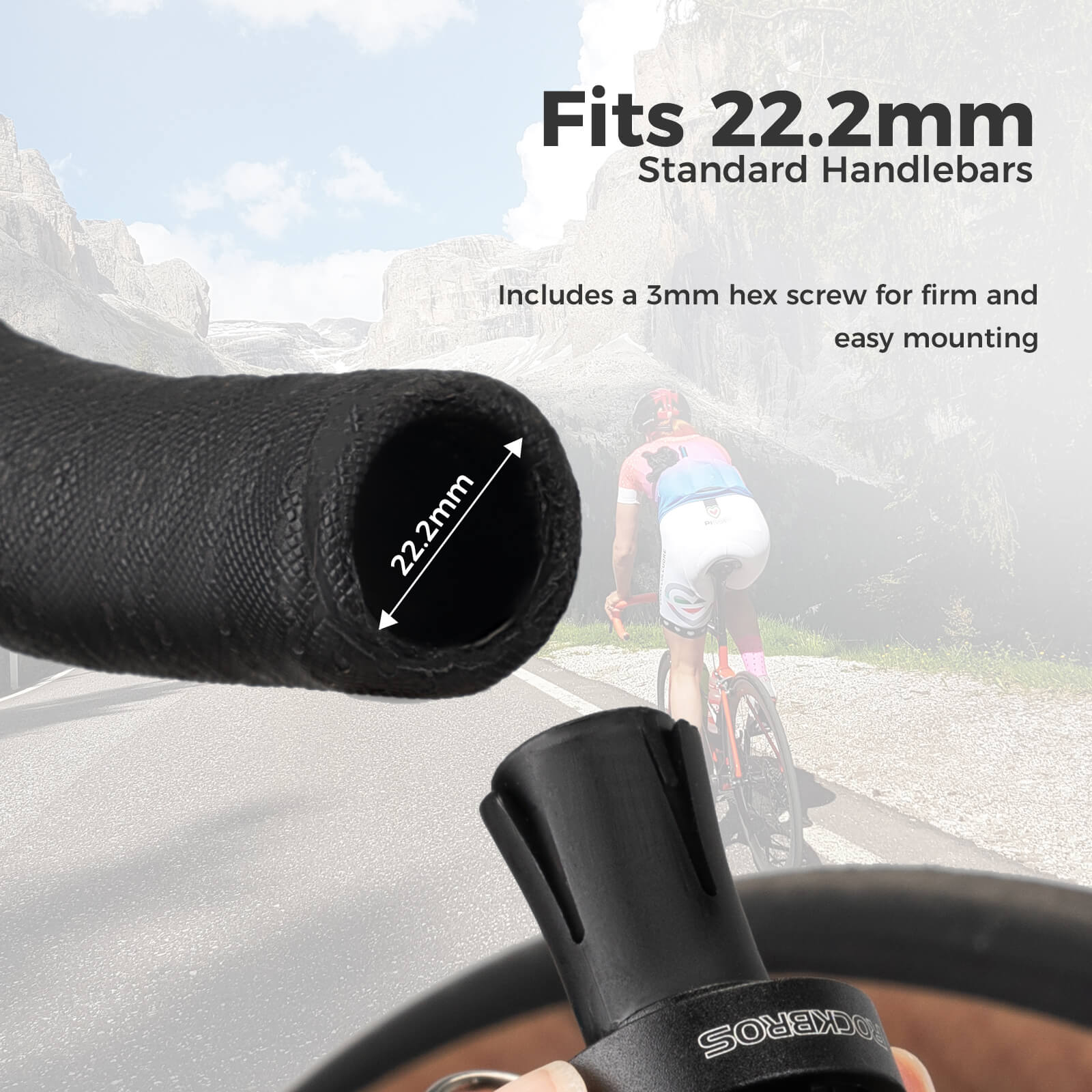 ROCKBROS Road Bike Bell Handlebar Plug ¨C Smart, Compact & Loud! #Color_Titanium