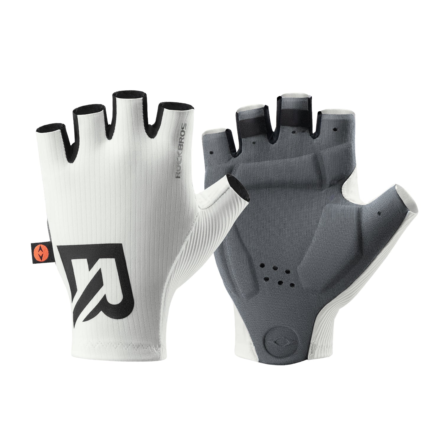 Comfortable gel-padded cycling gloves with elastic interface and non-slip design
#color_white