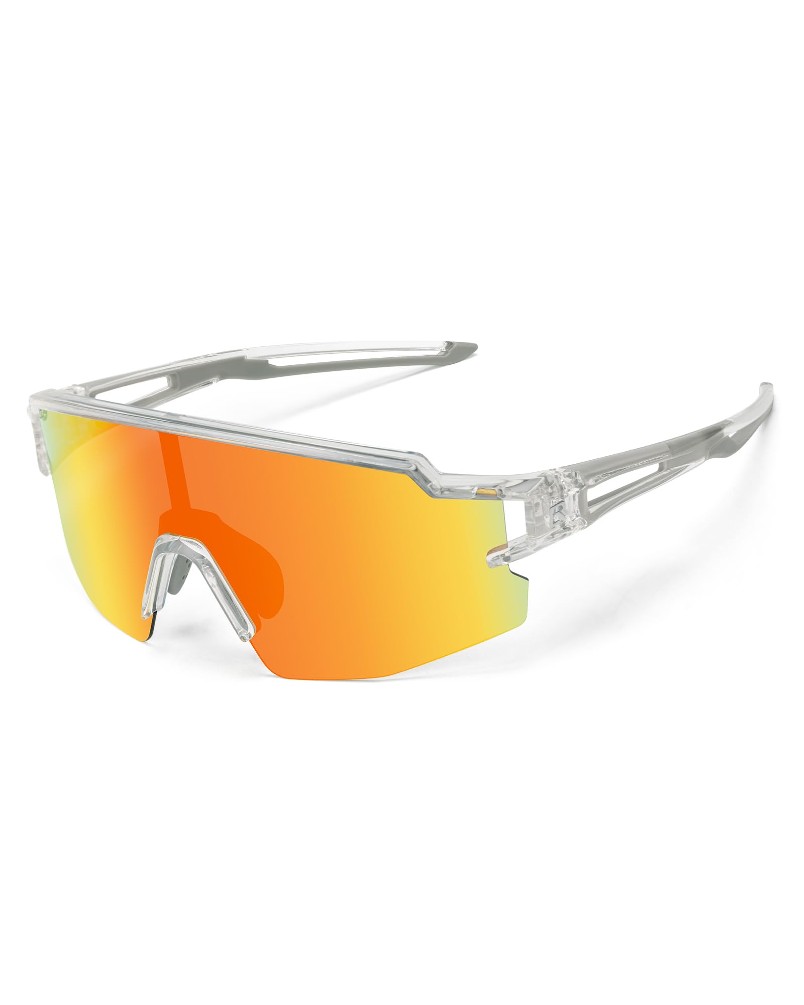 ROCKBROS Polarized Youth Kids UV400 Cycling Sports Sunglasses
#Color_Grey Red