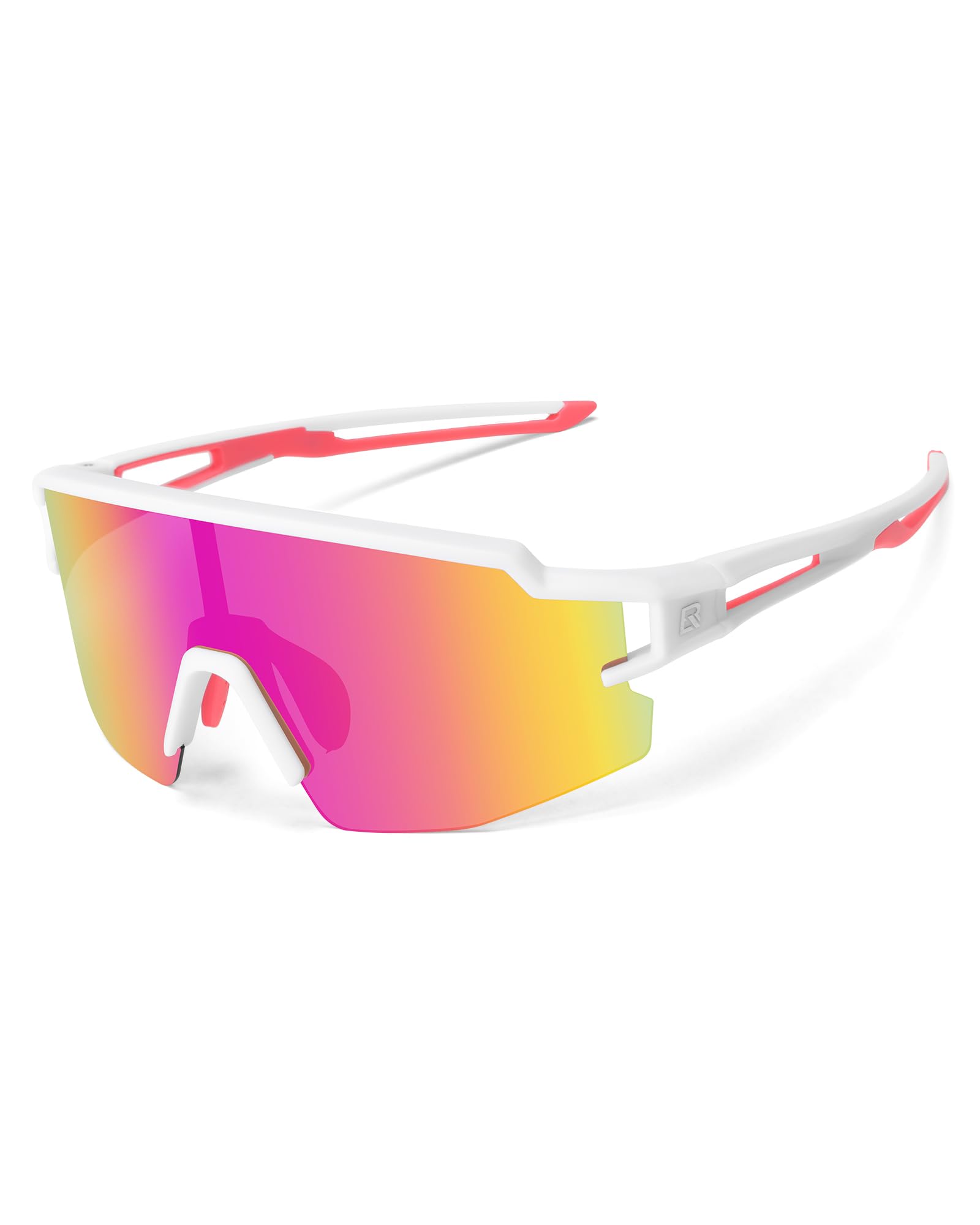 ROCKBROS Polarized Youth Kids UV400 Cycling Sports Sunglasses
#Color_White Pink