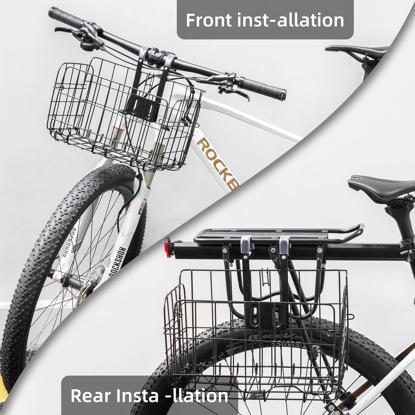 ROCKBROS Sturdy Folding Bike Basket
