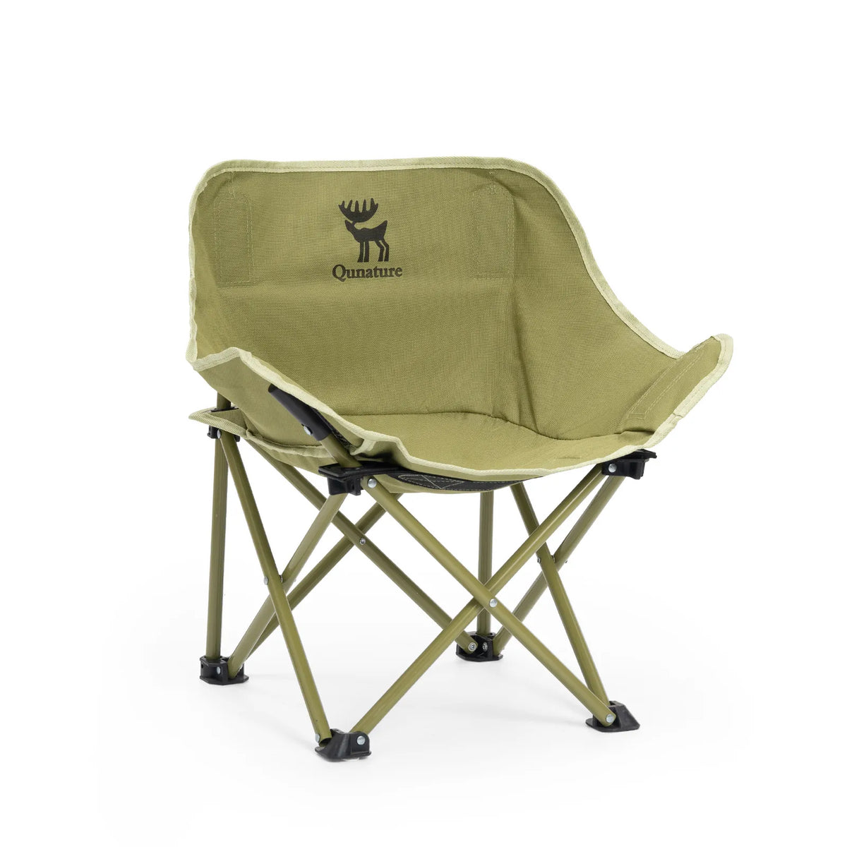 Qunature kids folding camping chair dimensions and packed carry bag size.
#colour_green