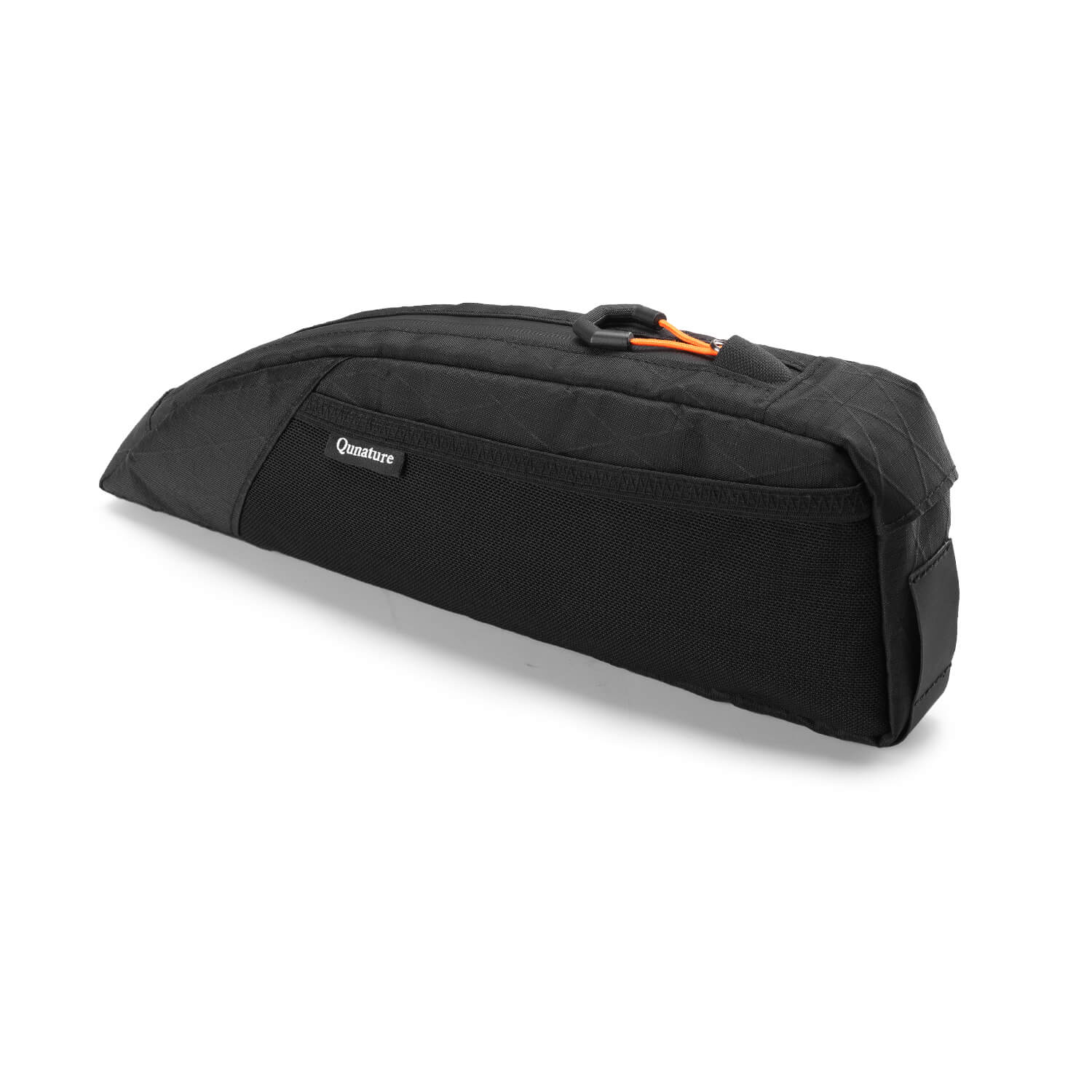 Qunature narrow edge mesh top tube bag bikepacking storage 1L
#color_black
