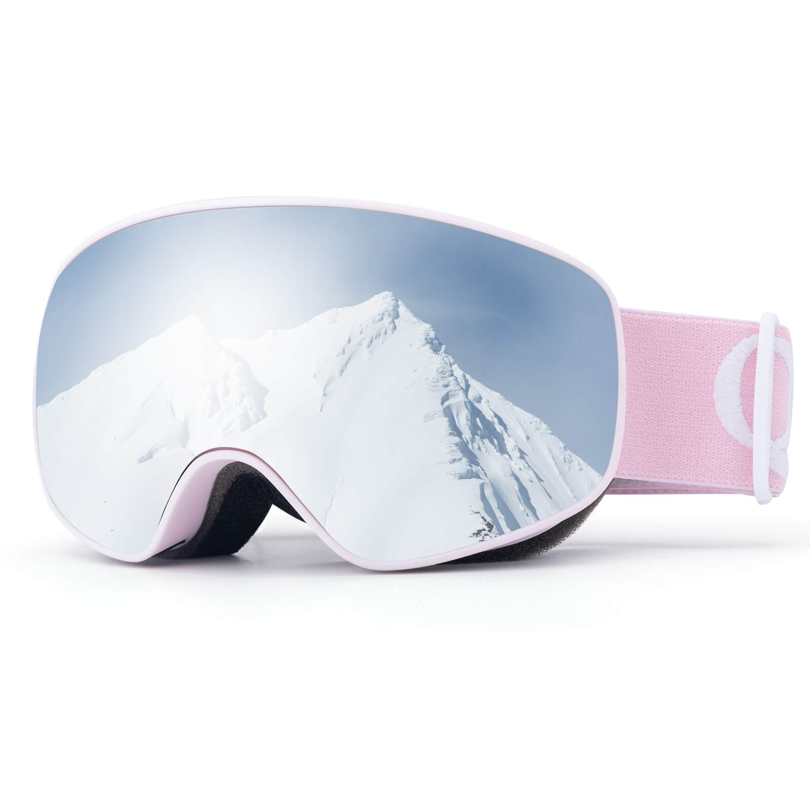 QUNATURE youth ski goggles with anti-fog and UV protection for boys and girls
#color_pink
