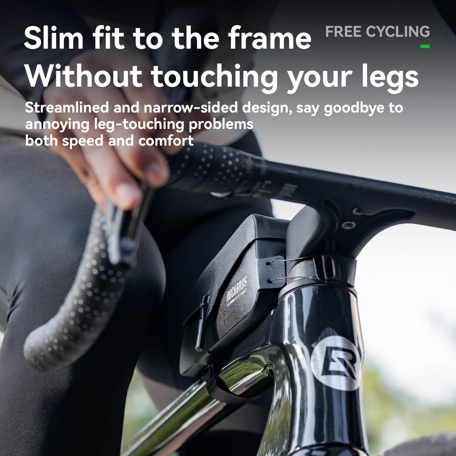 Road to Sky waterproof magnetic bike frame bag, 0.6L to 0.9L capacity
#size_0.9L