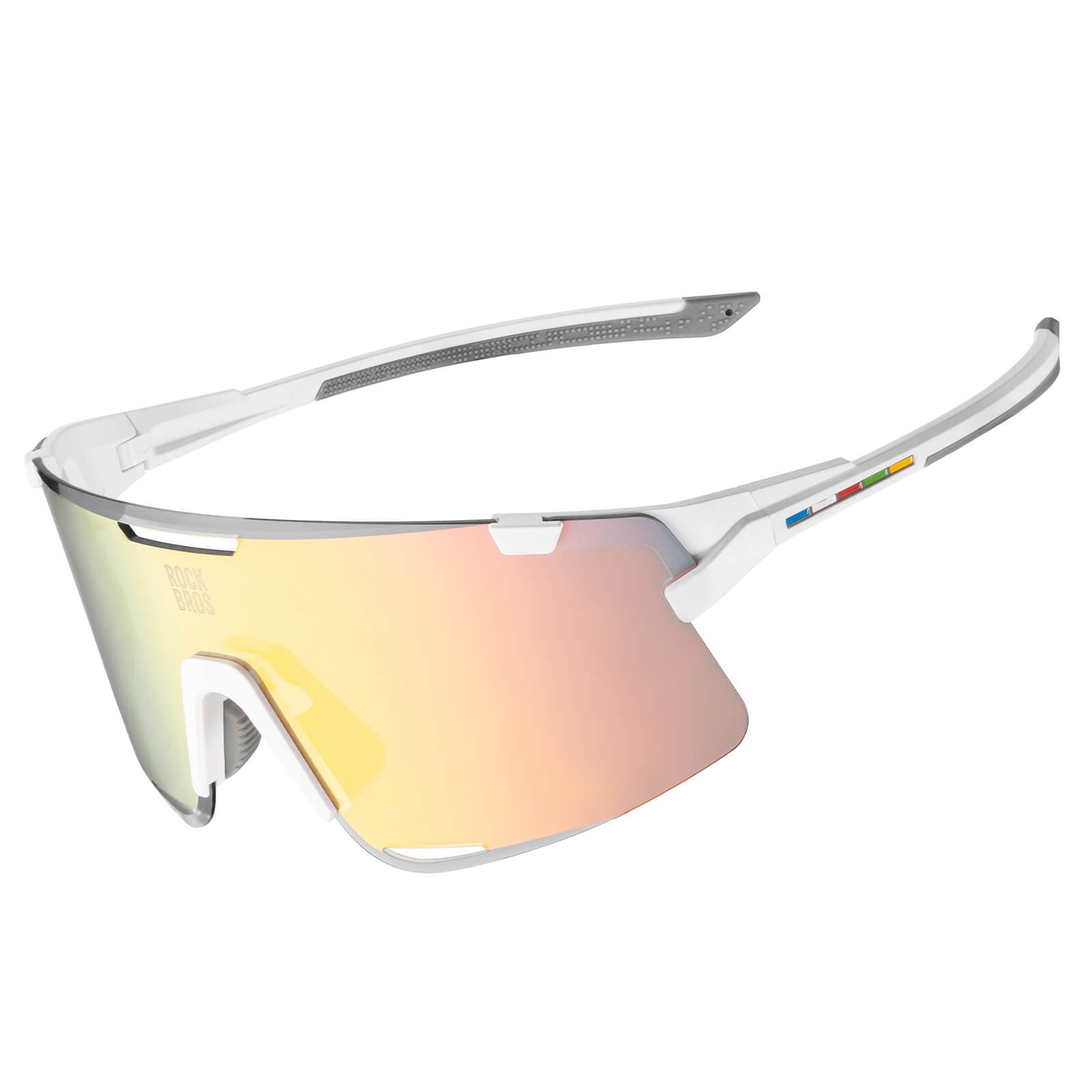 ROCKBROS Road to Sky Photochromatic Cycling Sunglasses - BOUNDLESS, offering advanced photochromic lenses, windproof and sandproof protection, and dynamic light adaptation for an enhanced cycling experience
#color_white