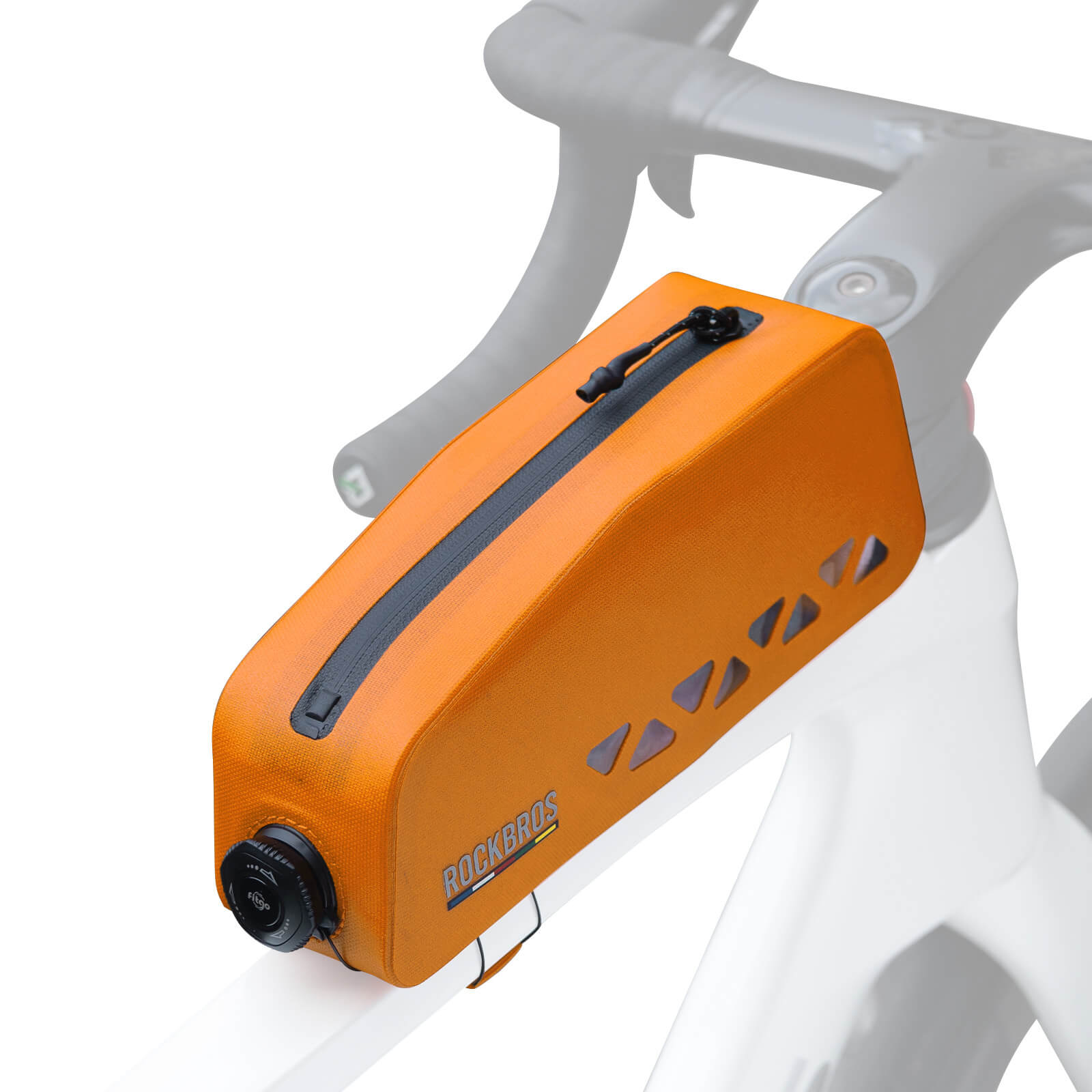 ROCKBROS Road to Sky waterproof top tube bike frame bag AS-142, hard shell front storage bag for road and mountain bikes
#color_orange
