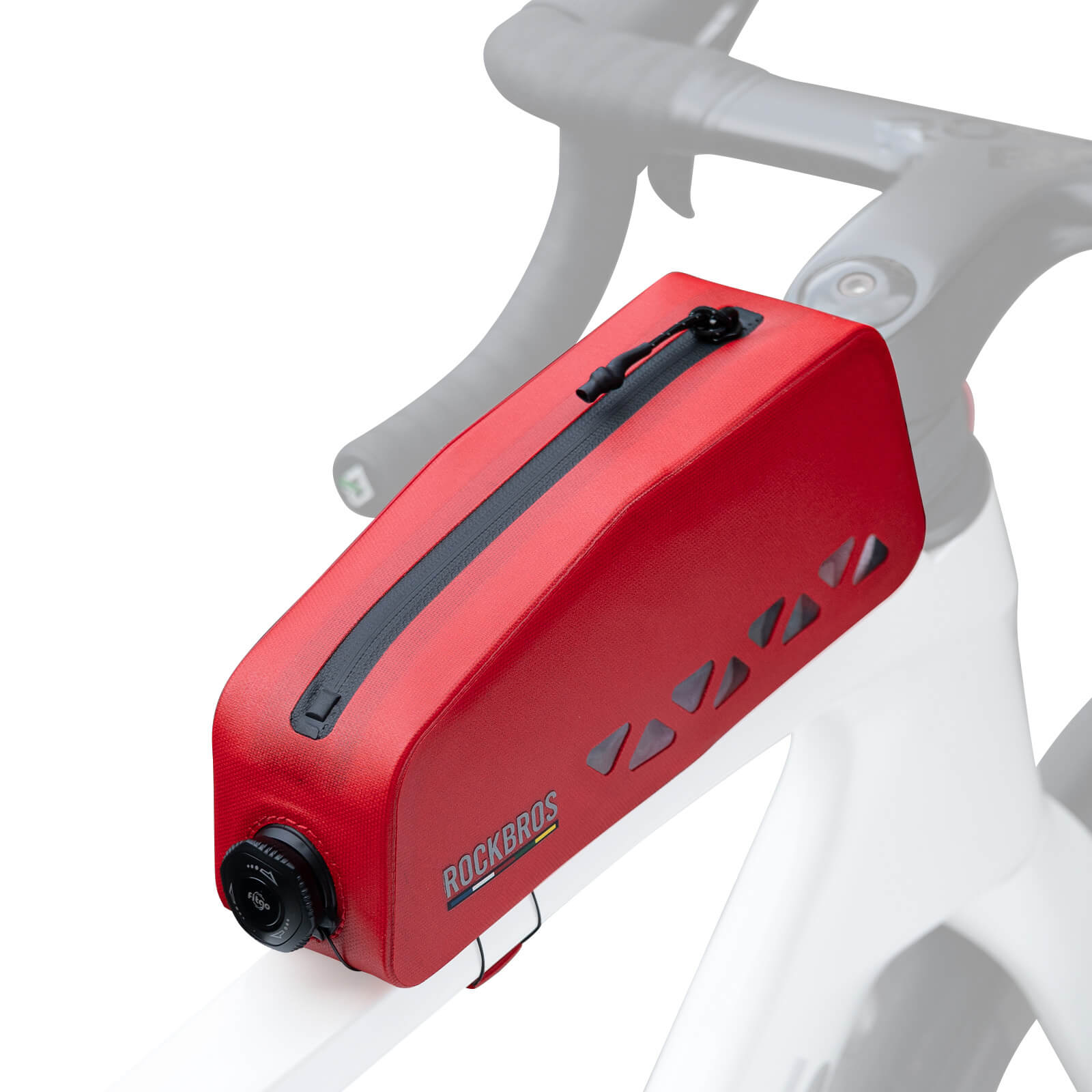 ROCKBROS Road to Sky waterproof top tube bike frame bag AS-142, hard shell front storage bag for road and mountain bikes
#color_red