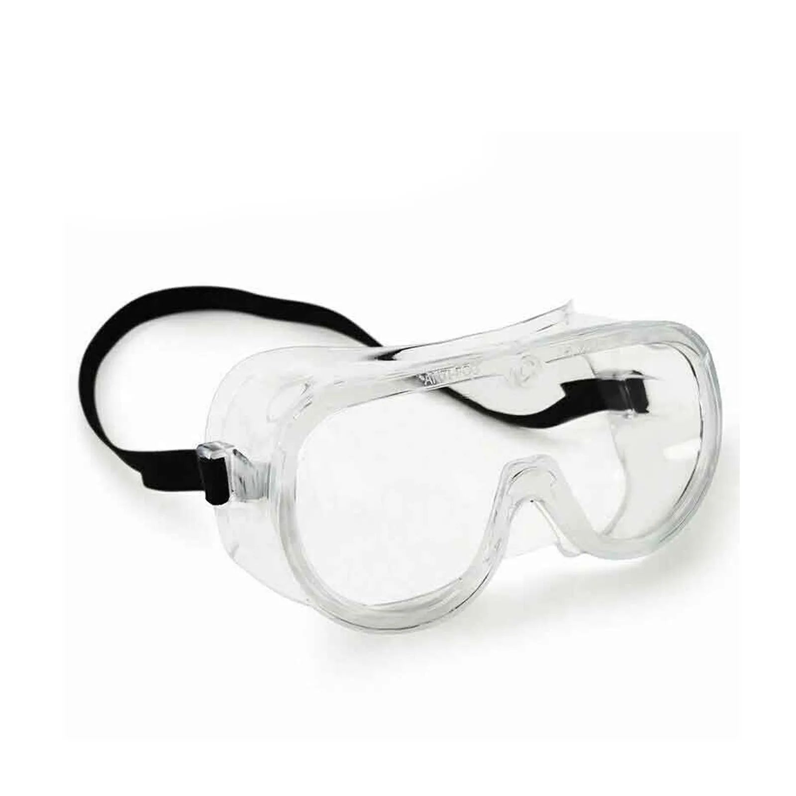 Rockbros 10154 anti-fog protective riding goggles front view in clear black frame