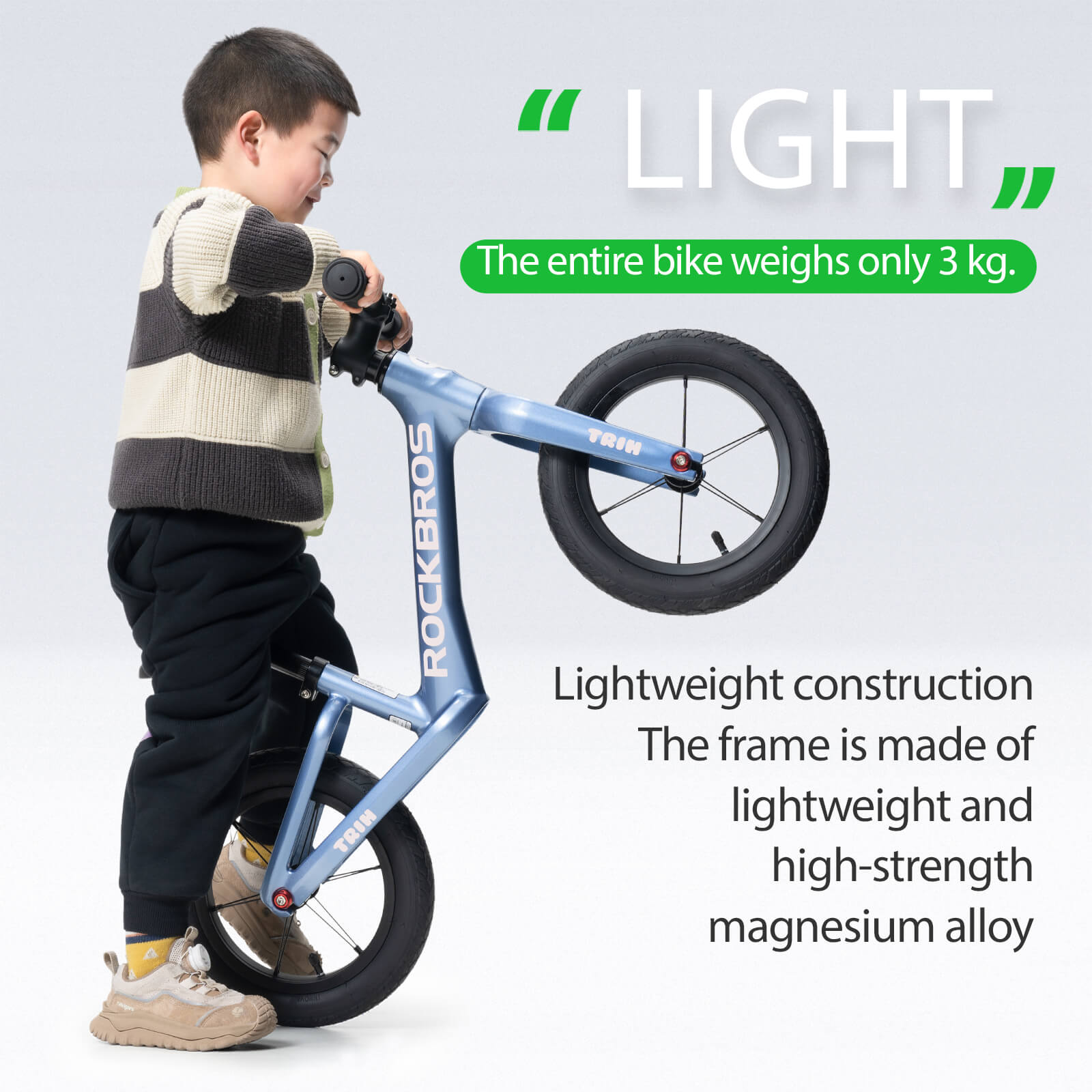 rockbros 12 inch kids balance bike for outdoor riding
#color_blue