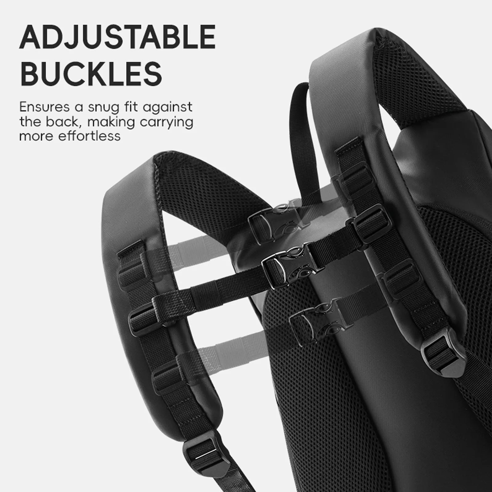 ROCKBROS 14.5L double-layer motorcycle riding backpack in black, sleek aerodynamic design for riders.