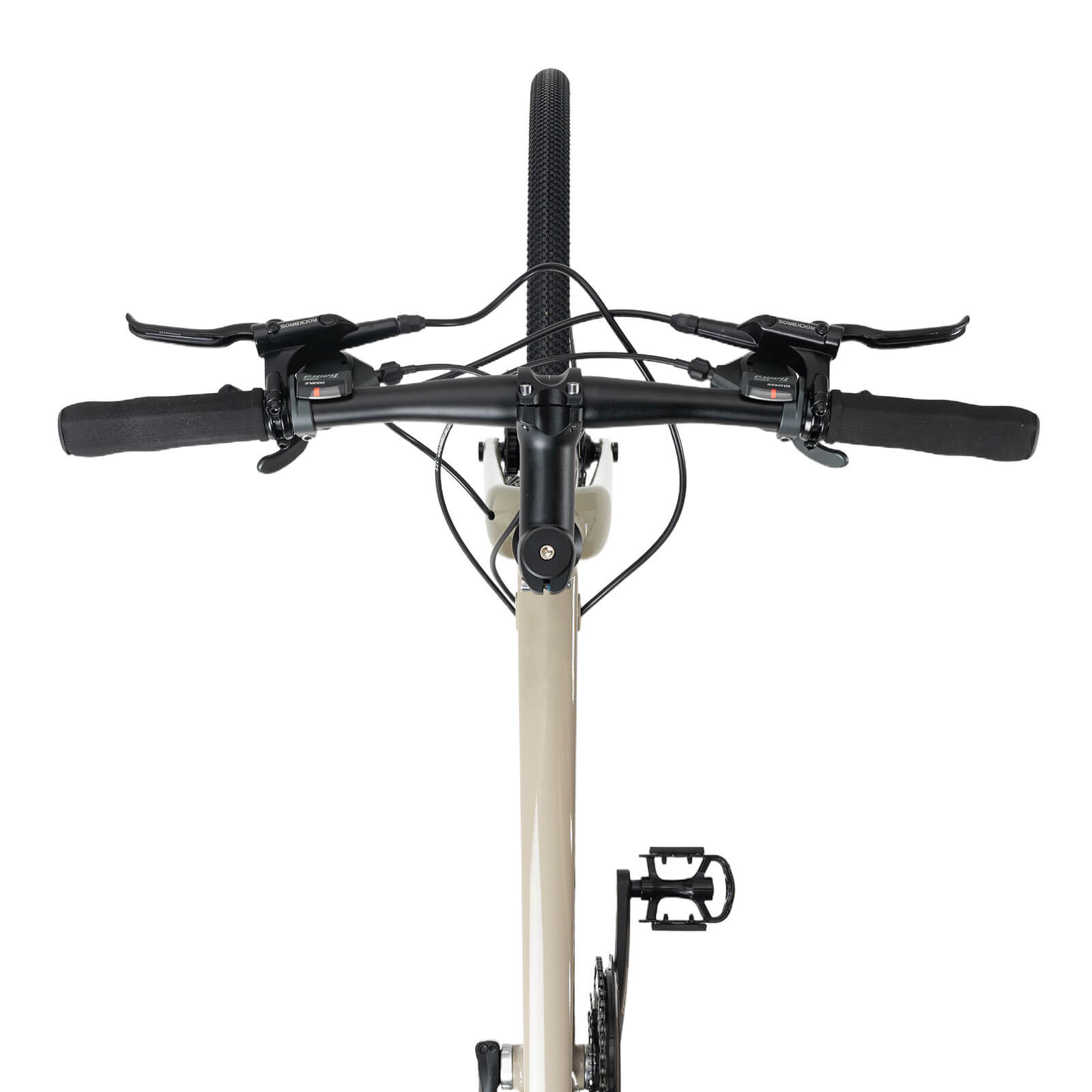 rockbros flat bar disc brake road bike for fitness cycling.
#color_Ceramic Secret Green