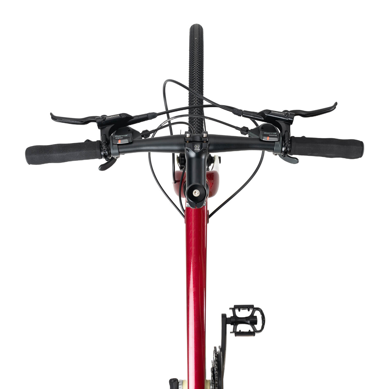 rockbros flat bar disc brake road bike for fitness cycling.
#color_Copper Purple Gradient