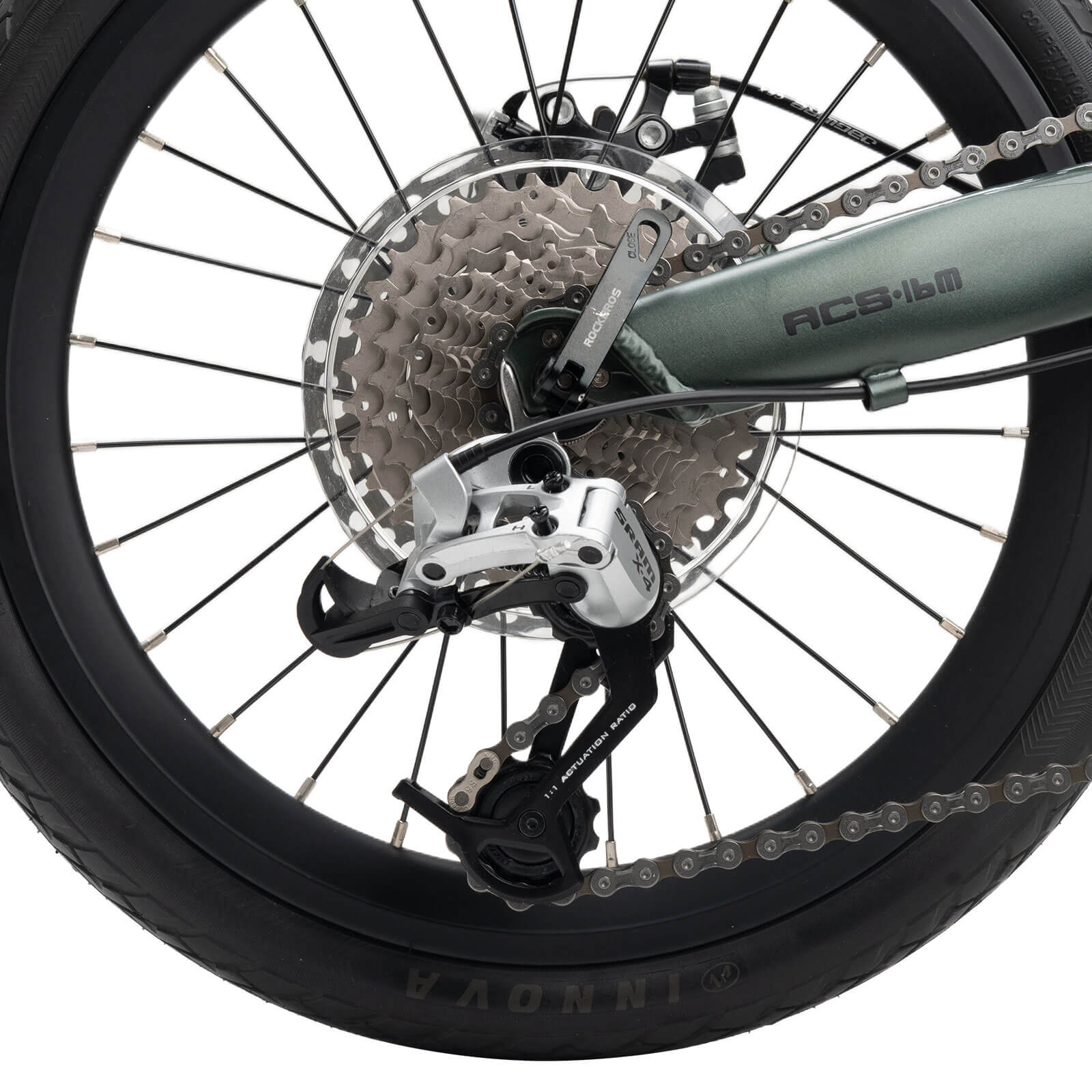 rockbros 16 folding bike disc brake portable city cycling.
#color_black green