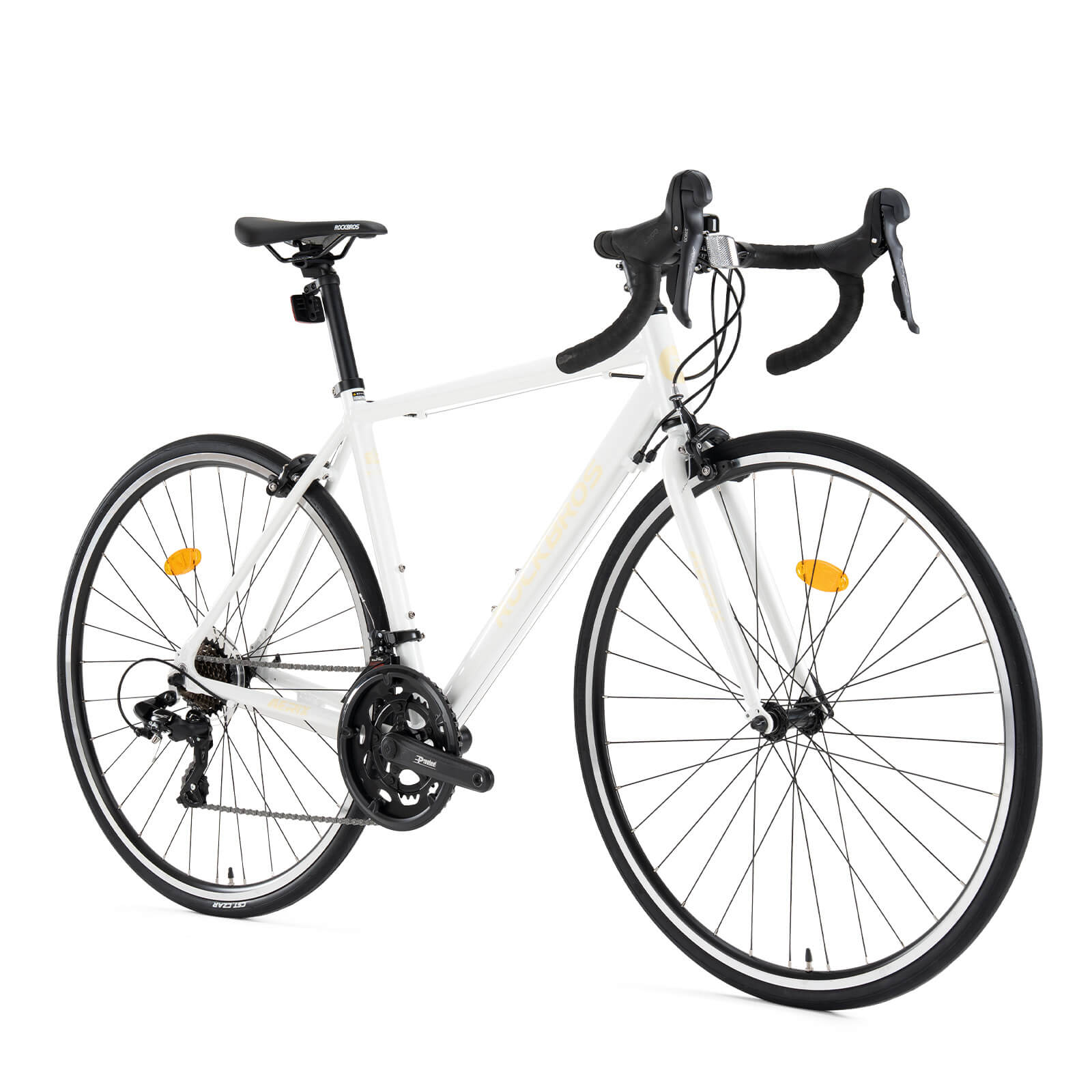 ROCKBROS AERIX aluminium road bike is sleek with endurance geometry.
#color_grey