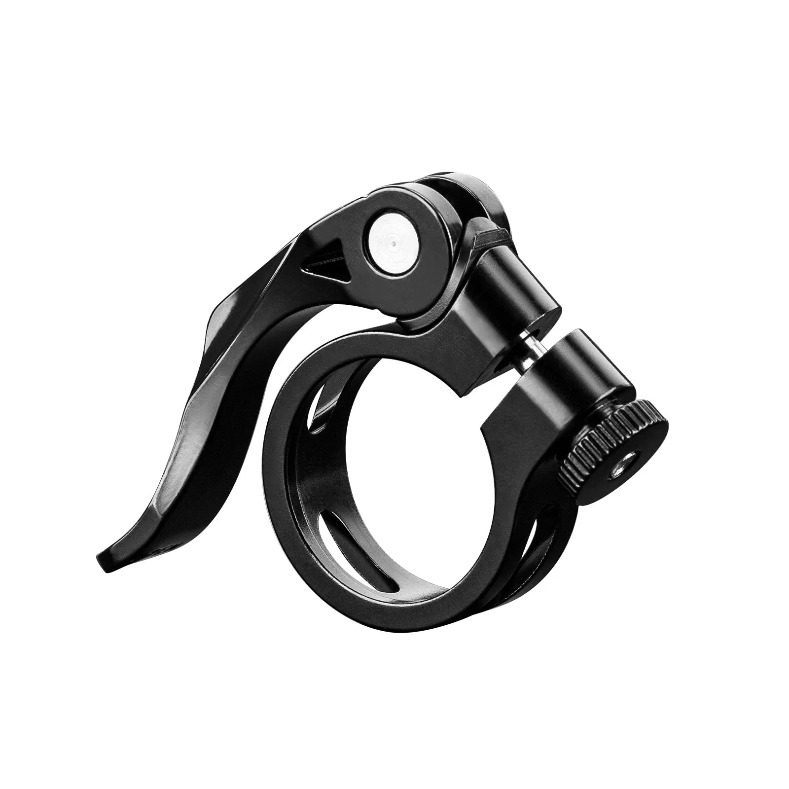 ROCKBROS alloy bike seatpost clamp with universal quick release mechanism for mountain and road bicycles