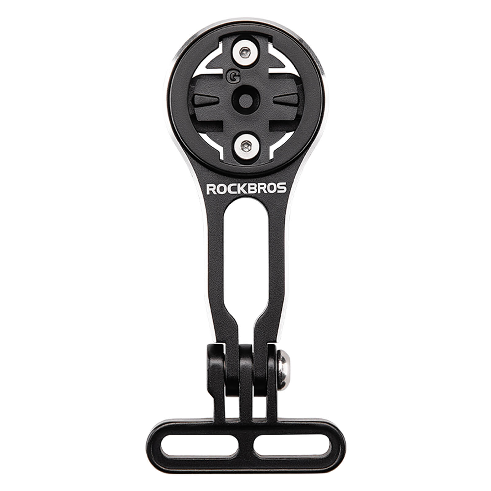 rockbros integrated bike mount for lights and action camera recording.