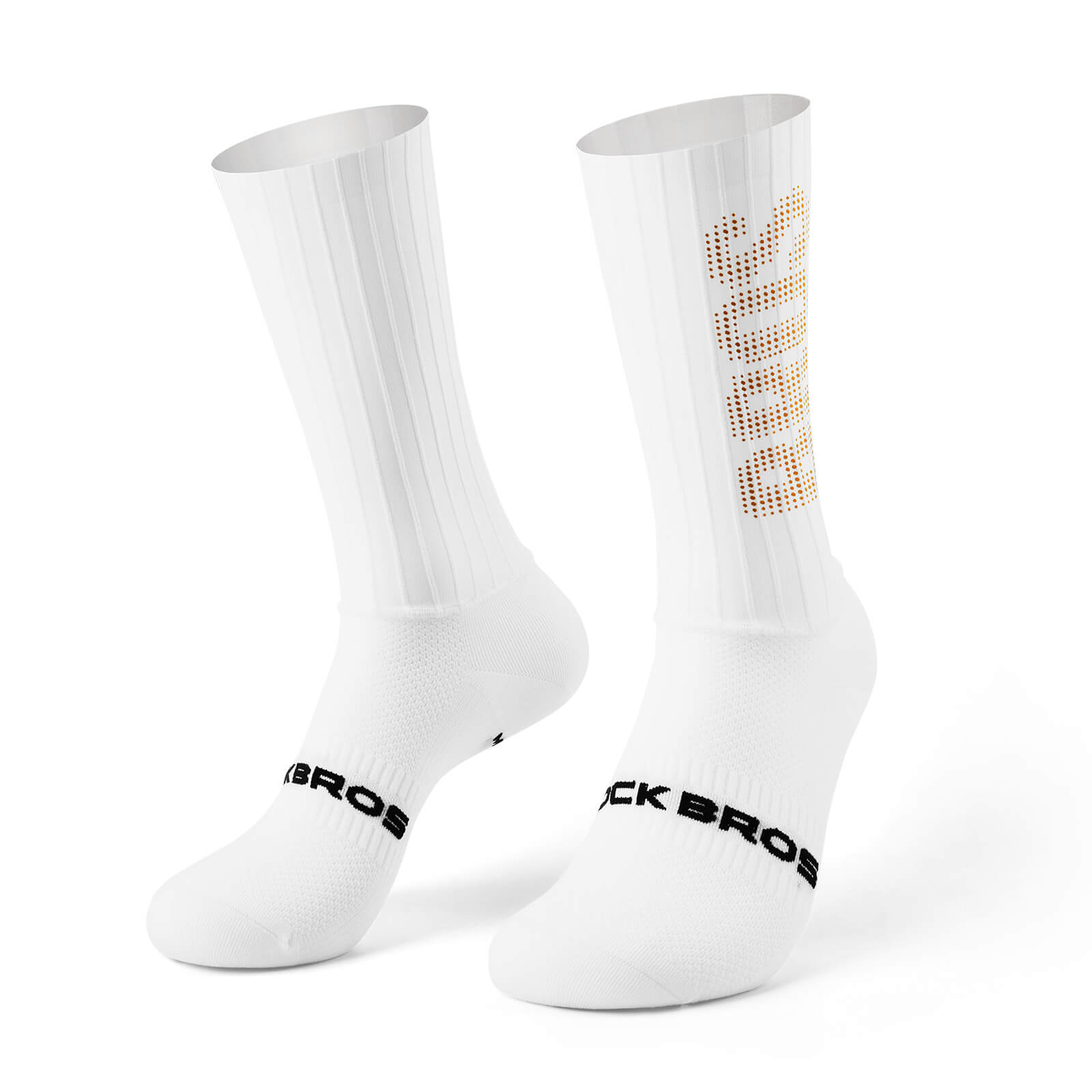 rockbros breathable knee-high compression socks for running and training.
#color_white