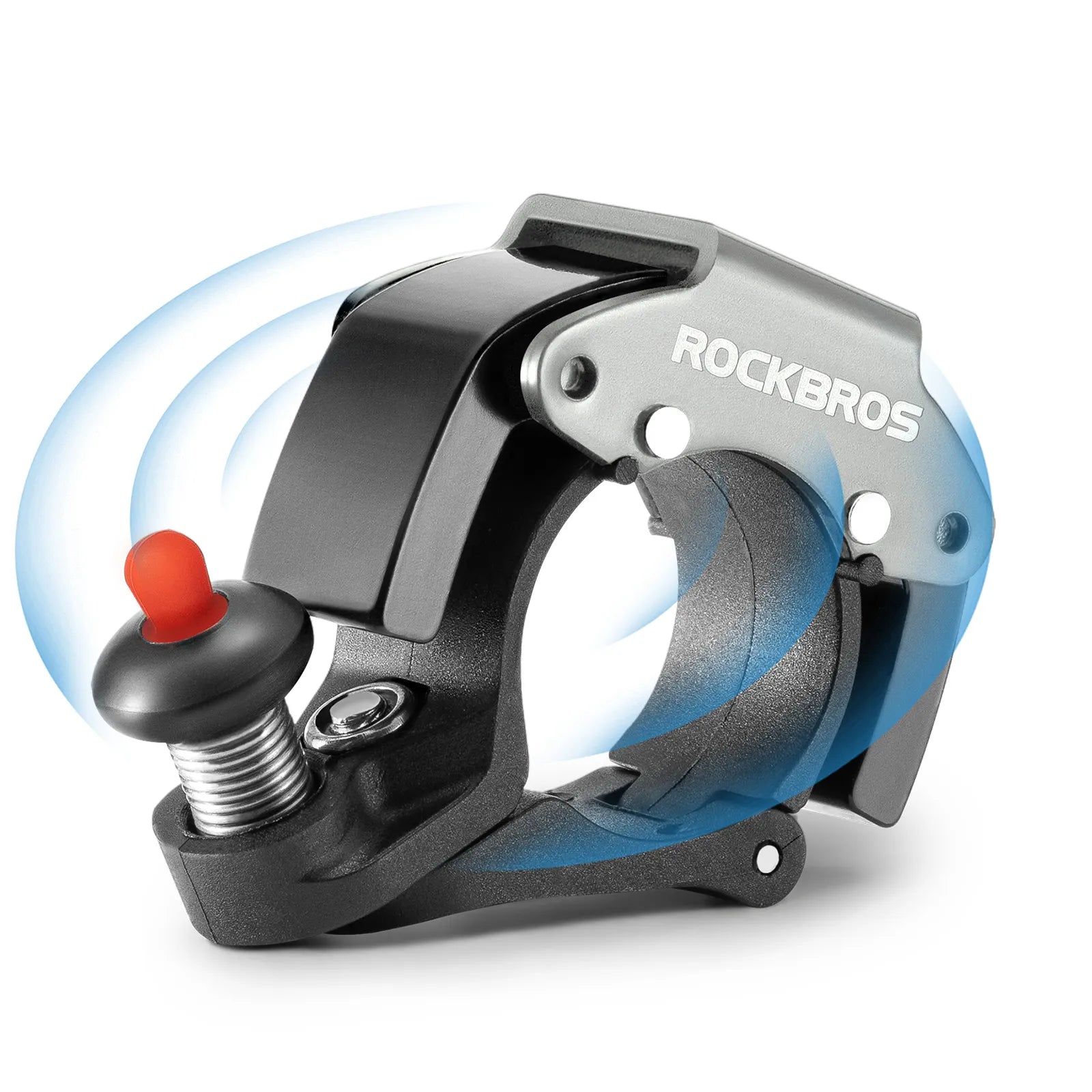 ROCKBROS C-Shape Mini Bike Bell in black, hidden bicycle bell for 22.2mm handlebars
#color_titanium