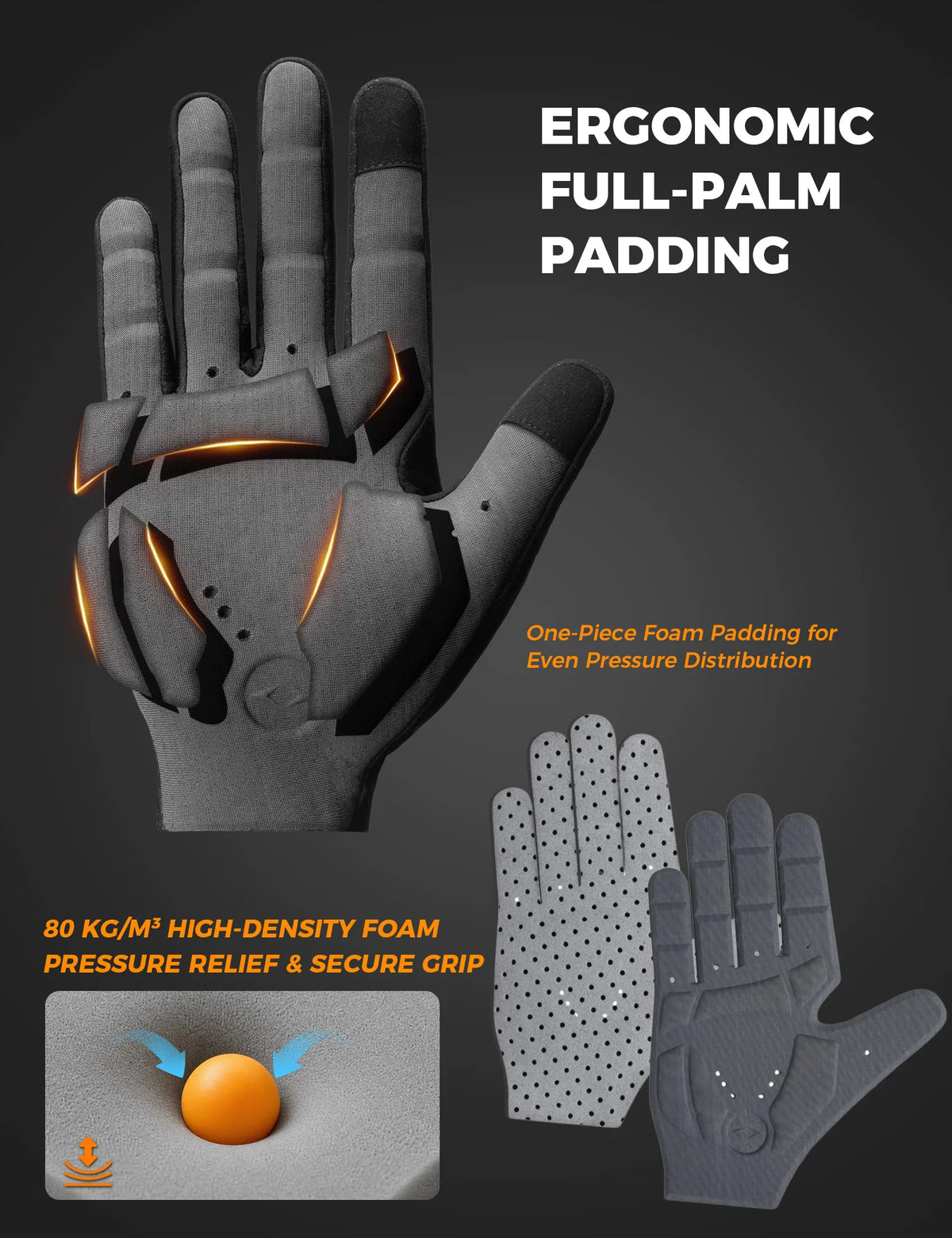 ROCKBROS Double Arrow full finger cycling gloves for cycling, hiking and running
