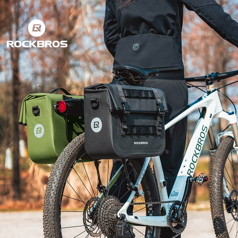 ROCKBROS Durable Bicycle Pannier for Long Distance Rides
#color_green