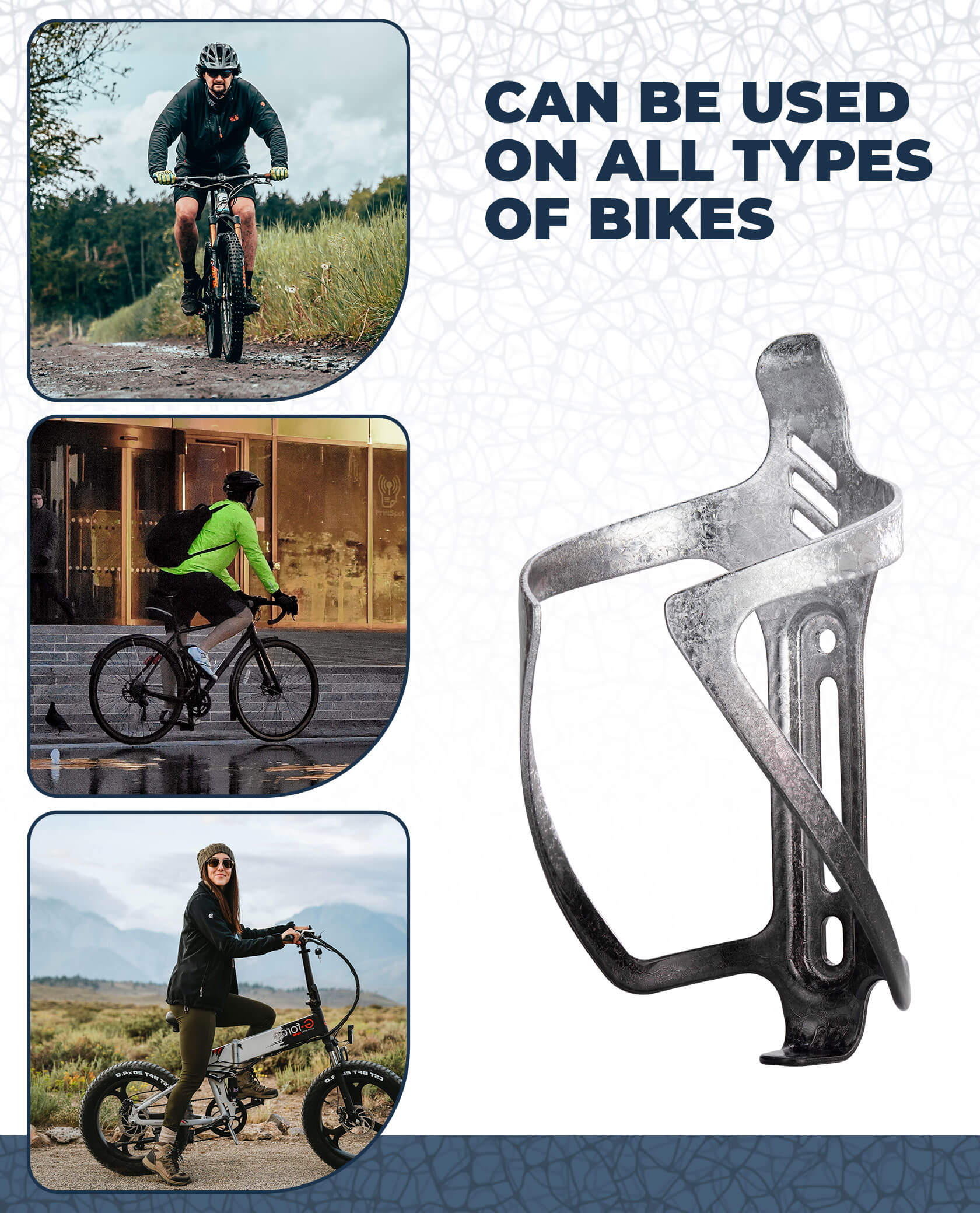 rockbros electroplated aluminium bike bottle cage for cycling
#option_Ice Crack Silver*2