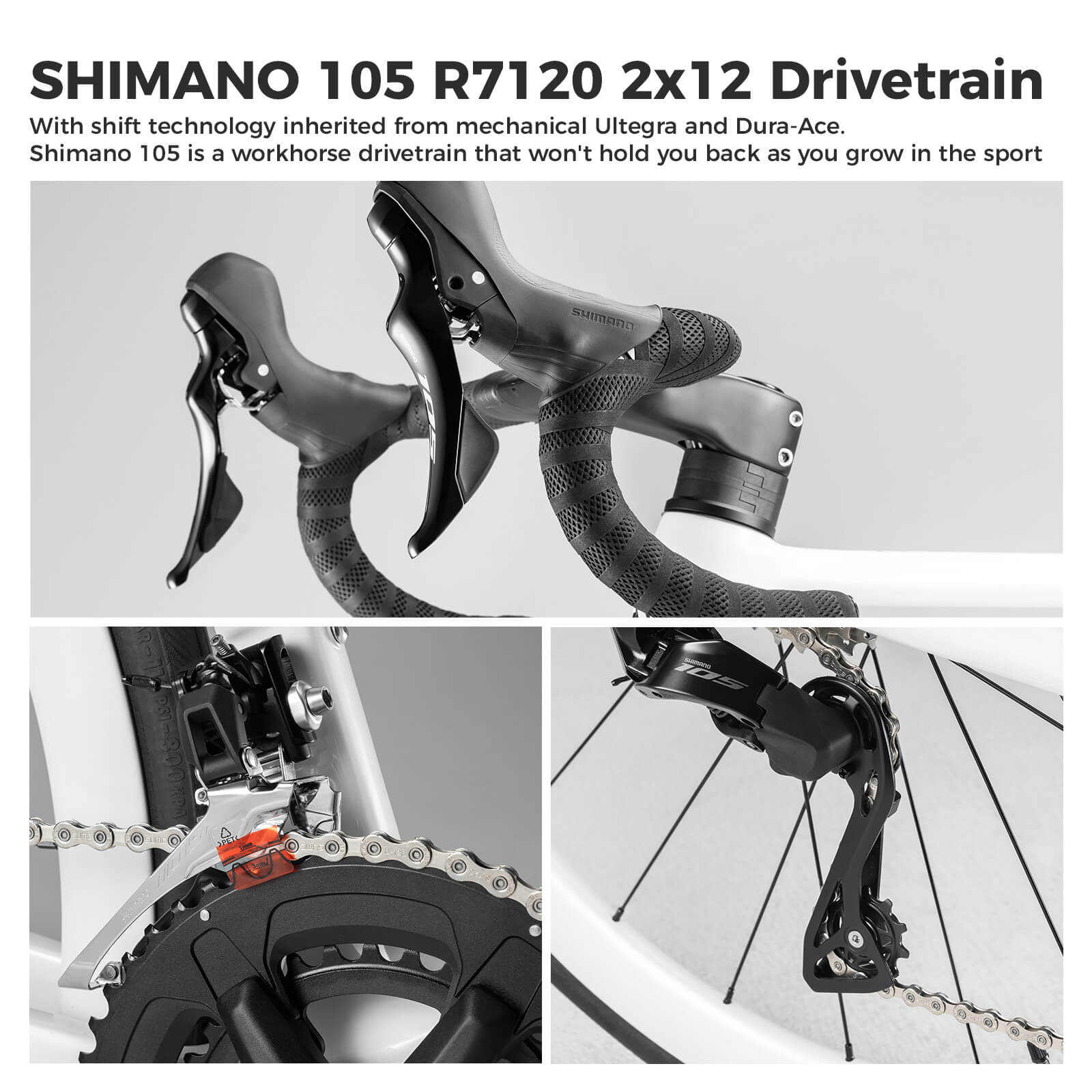 rockbros FlowRide CTR 3.0 carbon road bike for endurance and racing
#color_army green