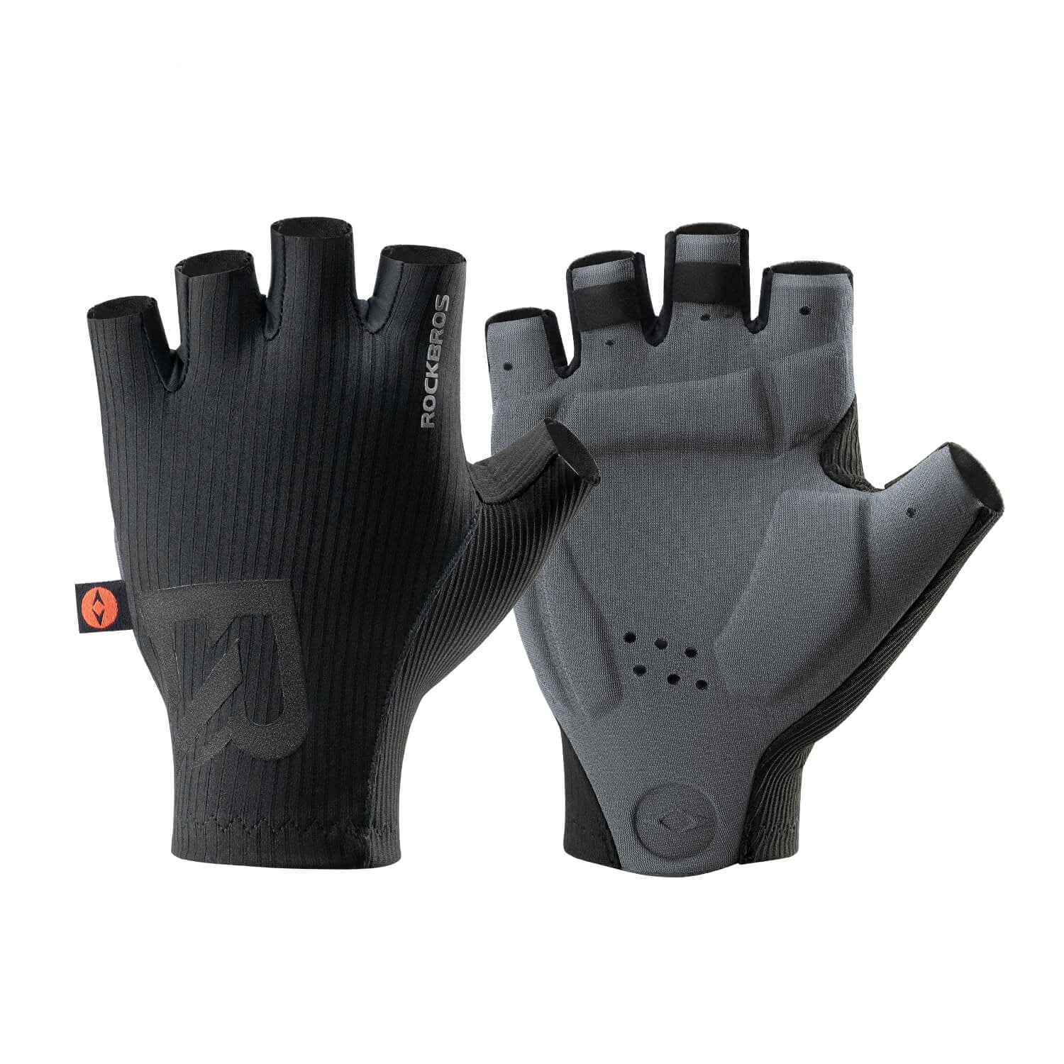 Comfortable gel-padded cycling gloves with elastic interface and non-slip design
#color_black