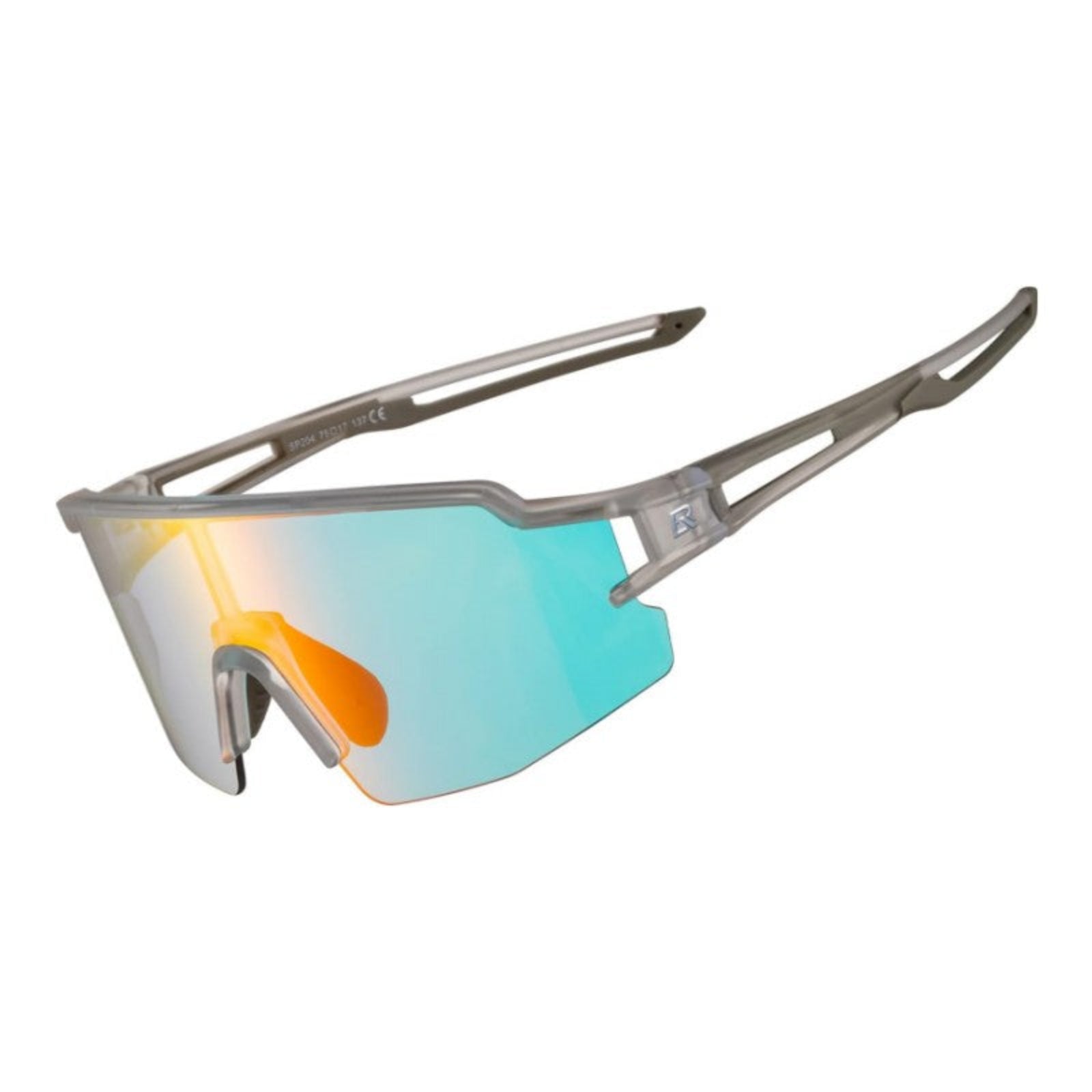 rockbros outdoor photochromic sunglasses #color_White frame with photochromic red lens