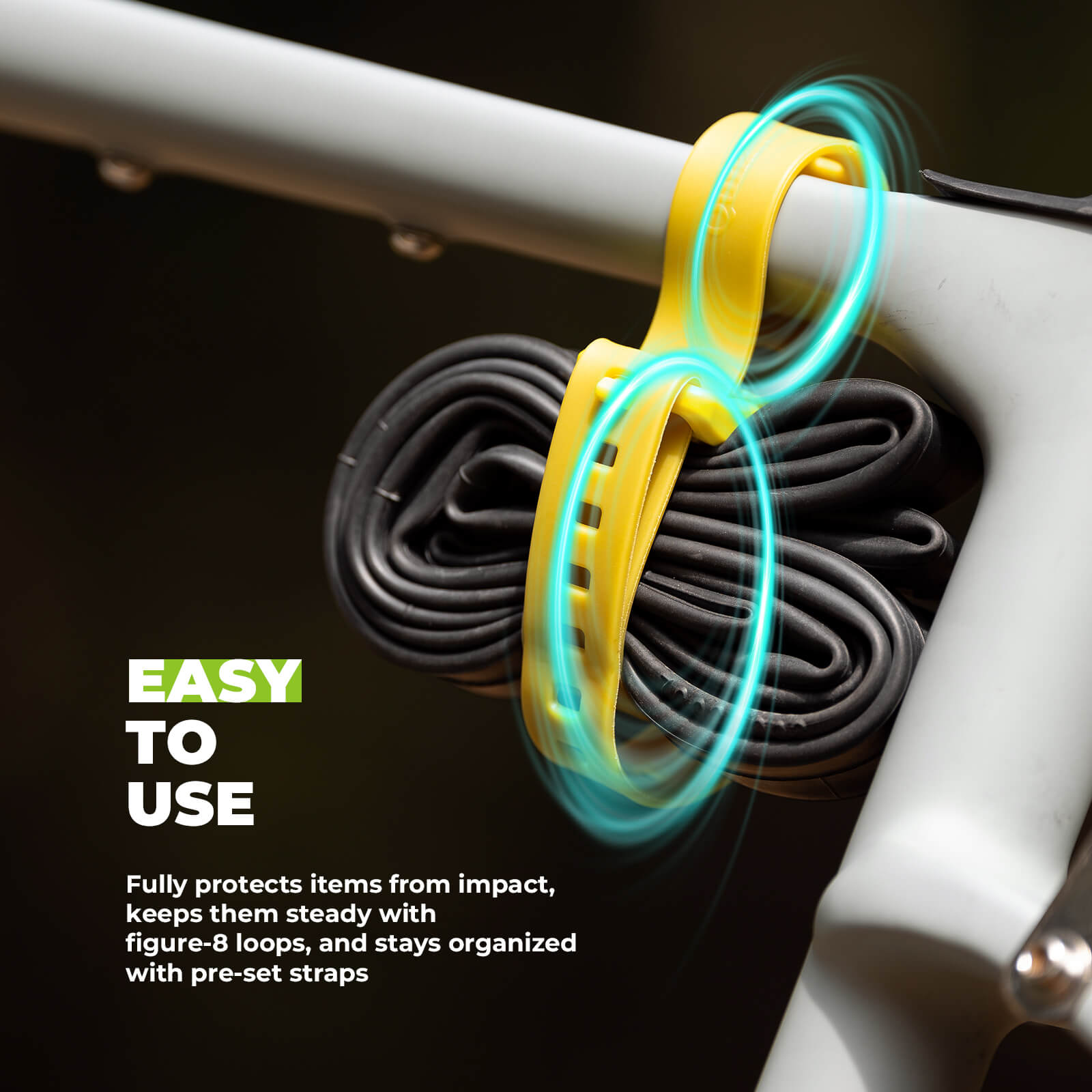 ROCKBROS heavy-duty utility gear straps 2-pack for secure bikepacking cargo.
#color_grey
