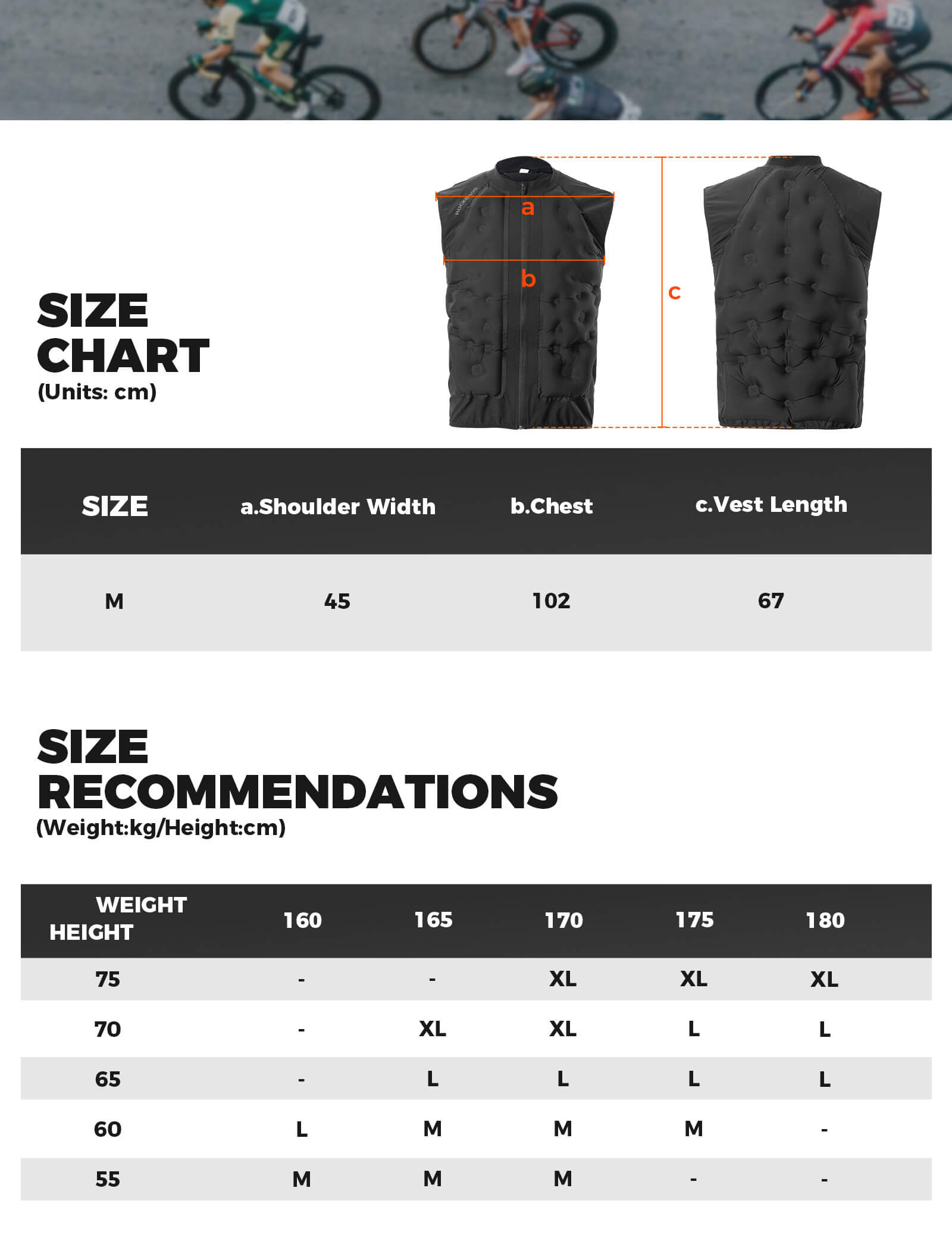 ROCKBROS Unisex Inflatable Vest - All-Weather Smart Temperature Regulating Bodywarmer in Black