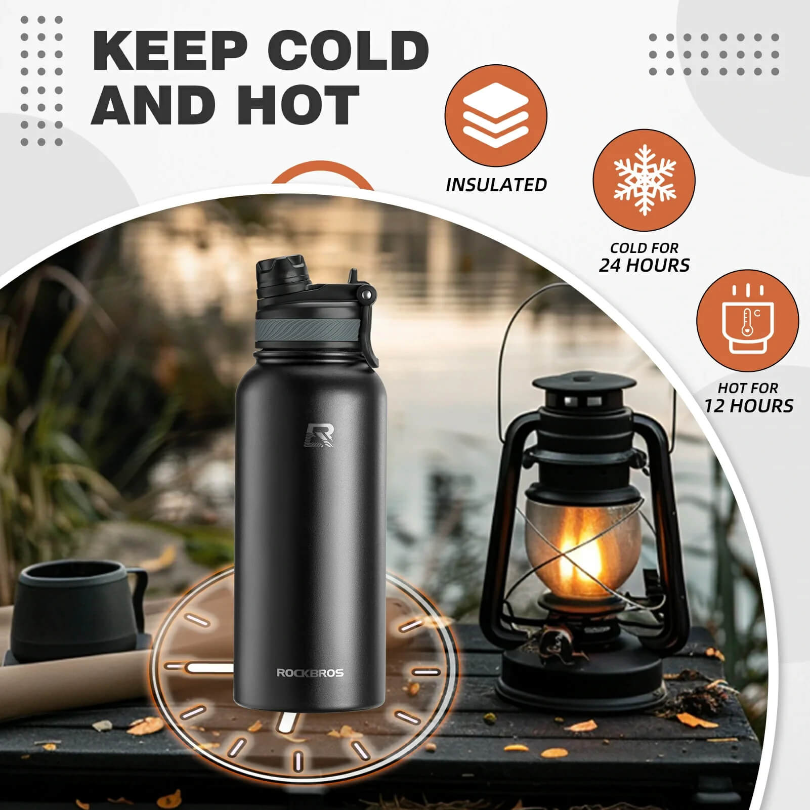 rockbros insulated cycling water bottle stainless steel bpa free.
#options_Black 550ml