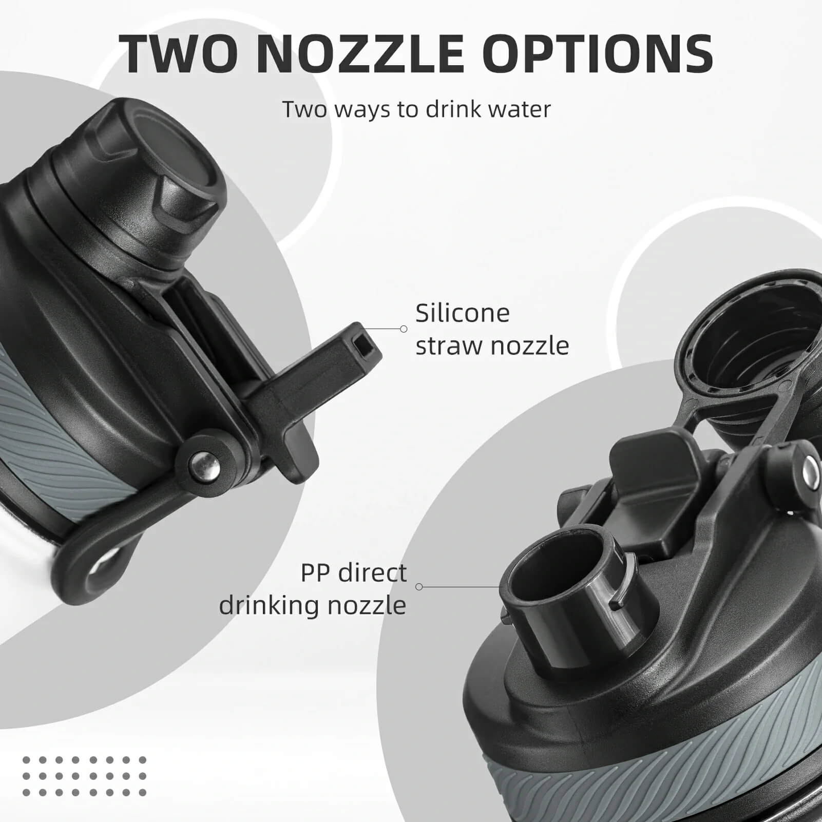 rockbros insulated cycling water bottle stainless steel bpa free.
#options_Black 650ml