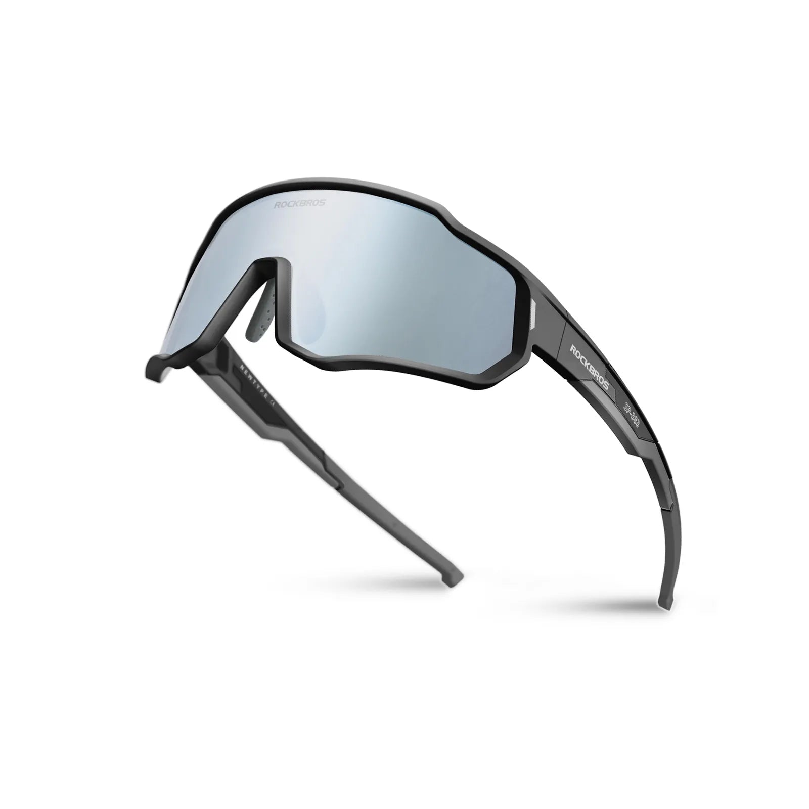 ROCKBROS Children's Sports Sunglasses featuring UV400 Protection and Intelligent Photochromic Lens Technology.
#color_black