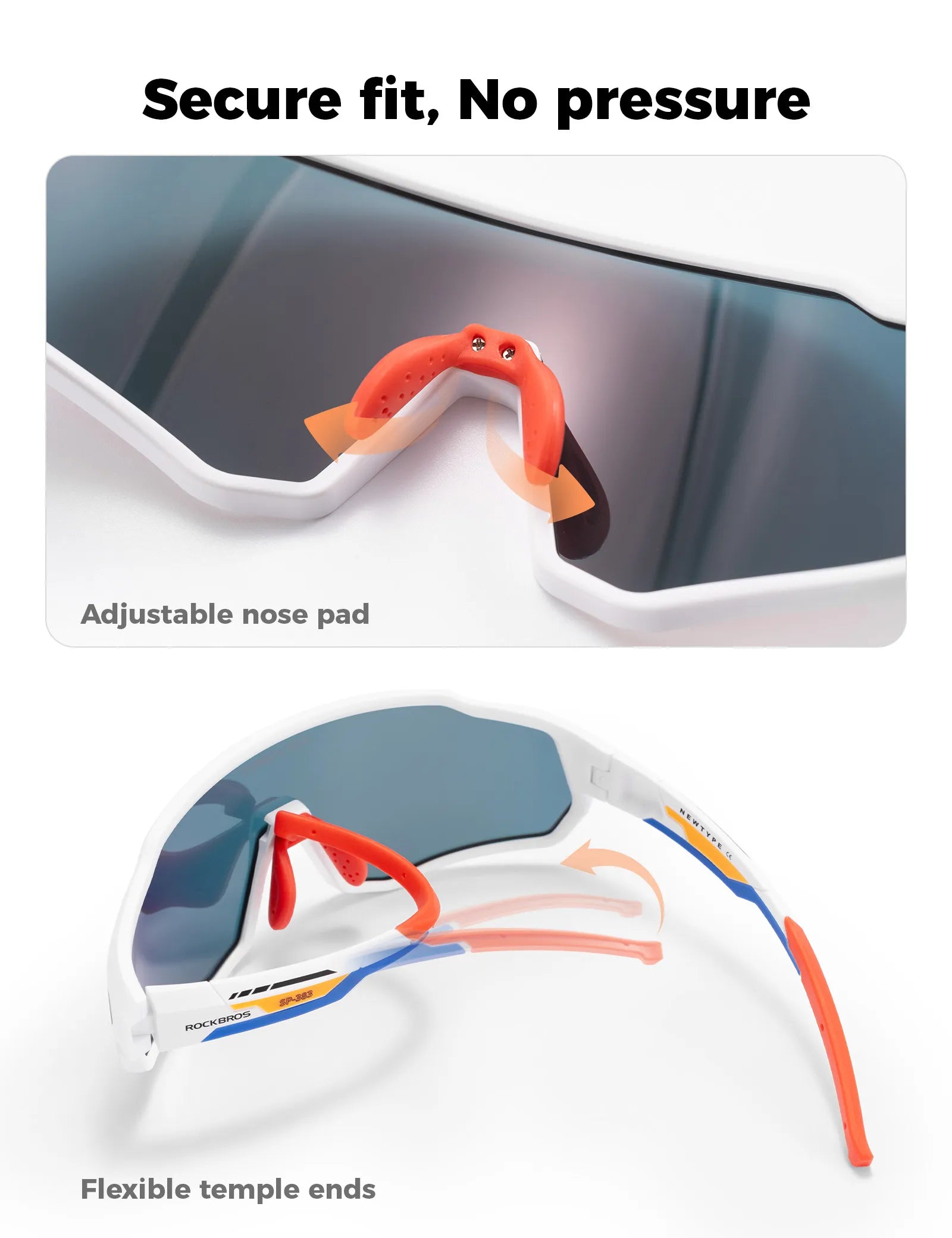 ROCKBROS Children's Sports Sunglasses featuring UV400 Protection and Intelligent Photochromic Lens Technology.
#color_green