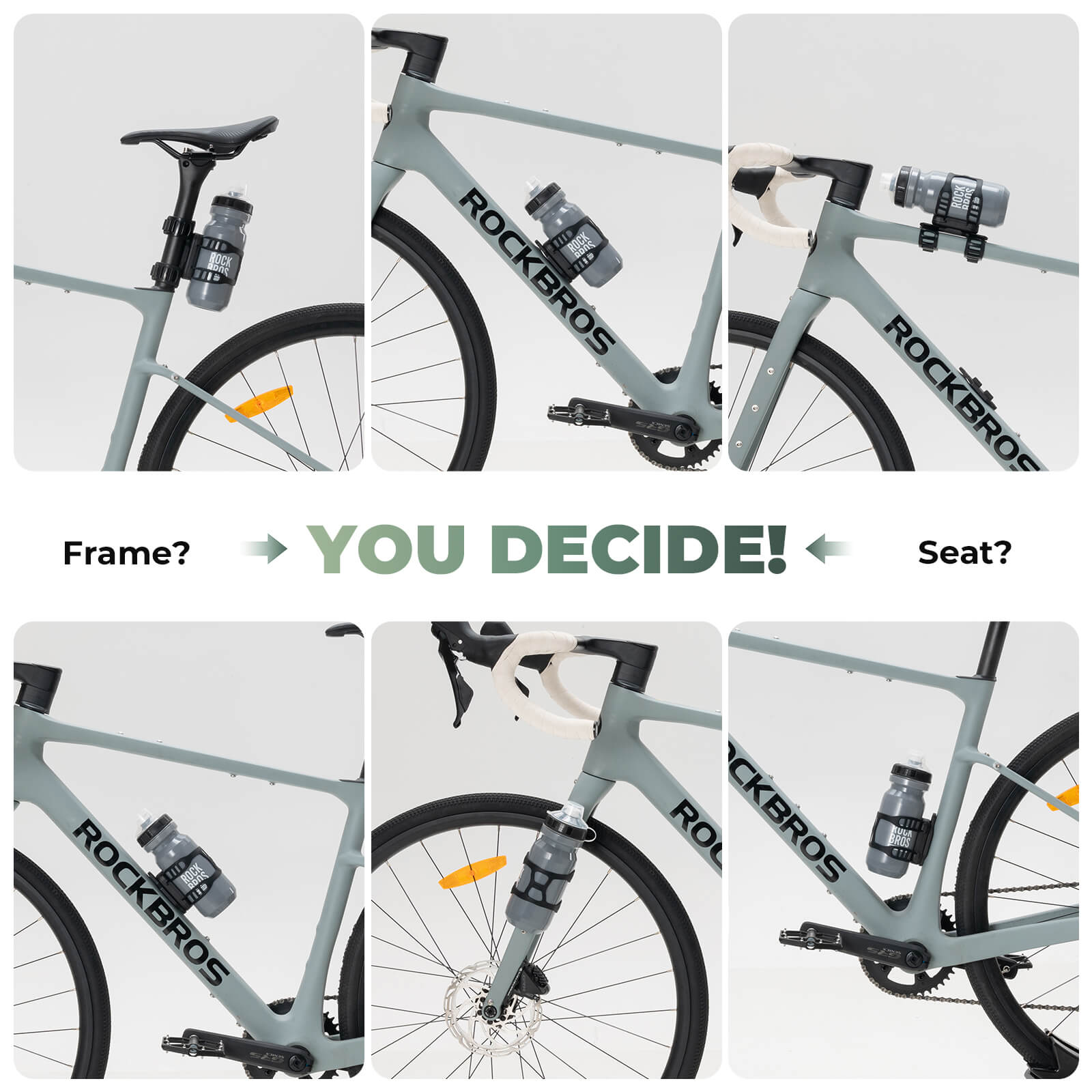 rockbros magnetic strap-on bike bottle cage for quick release and easy mounting.
#options_Standard Hold