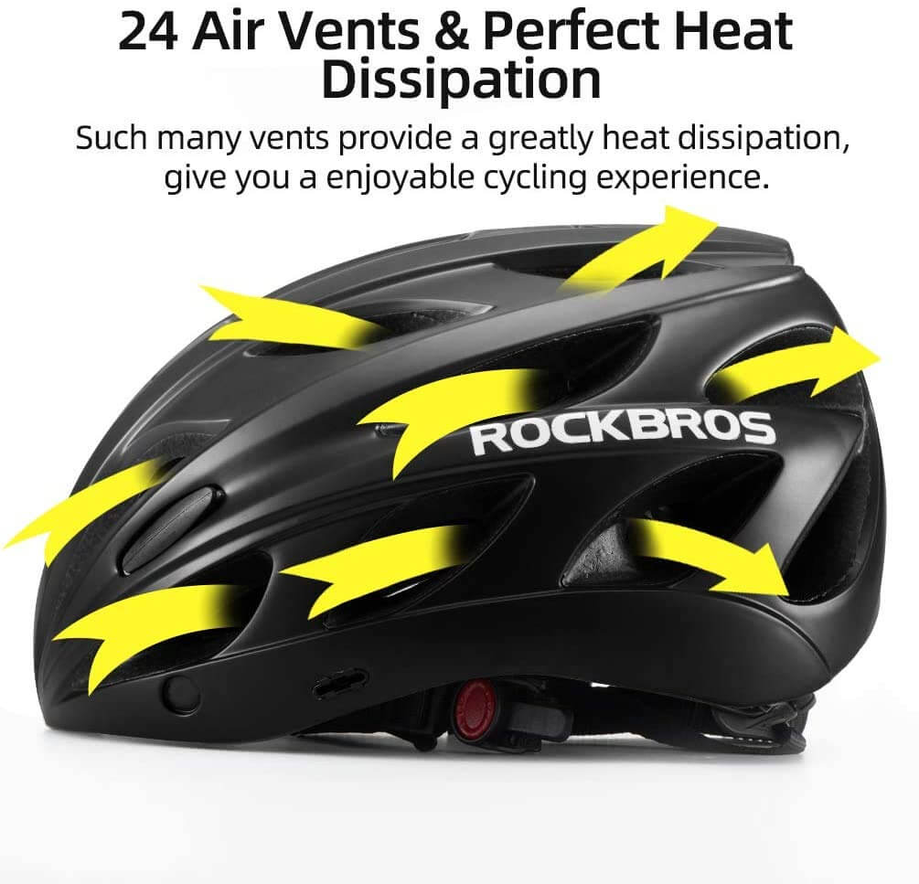 rockbros magnetic goggles cycling helmet for road and mountain biking.
#color_blueviolet
